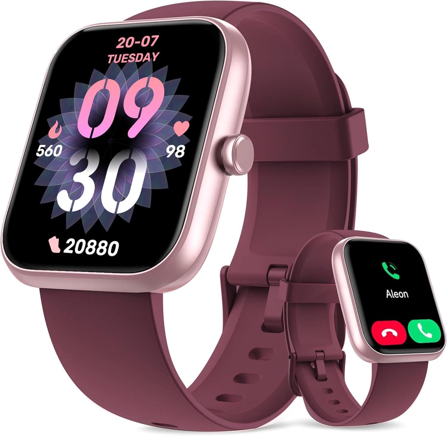 Smart Watch, 1.83'' Alexa Smartwatch Women Men Answer Make Calls, 100+ Sports Fi...