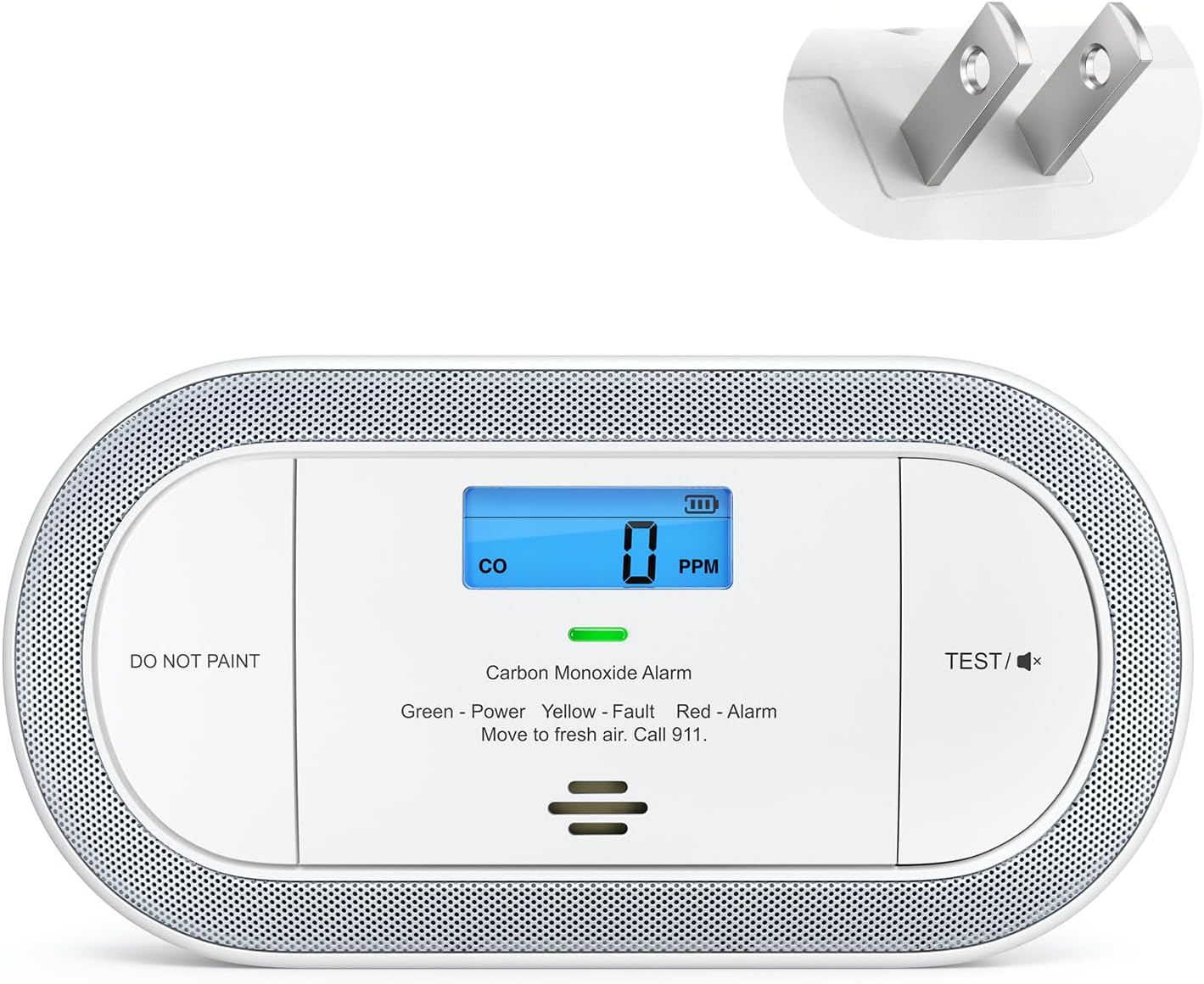 X-Sense Plug-in Carbon Monoxide Detector, with AAA Battery Backup, XC0C-SA, 1-Pa...