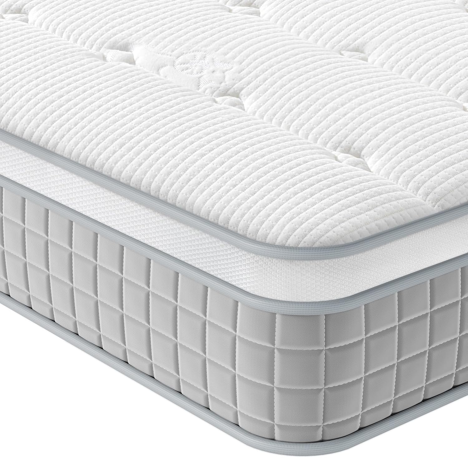 Vesgantti 2FT6 Small Single Mattress, 9.6 Inch Pocket Sprung Mattress Small Sing...