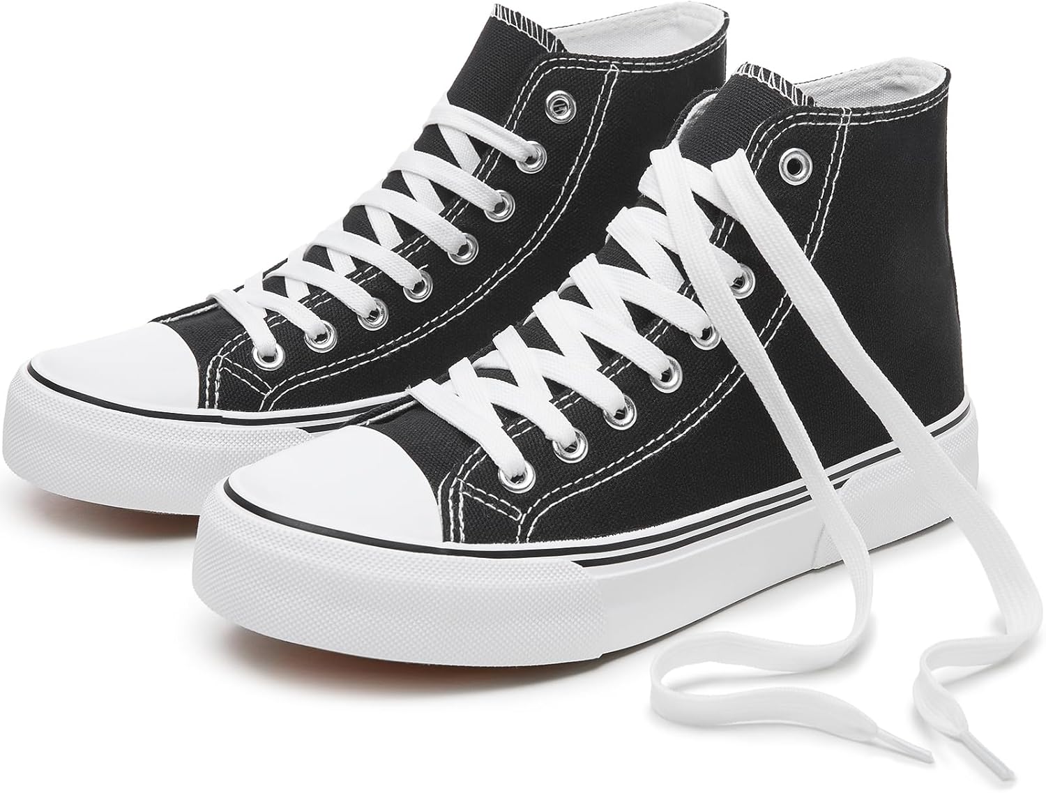 hash bubbie Unisex Fashion High top Sneakers Womens Classic High Tops Canvas Sho...