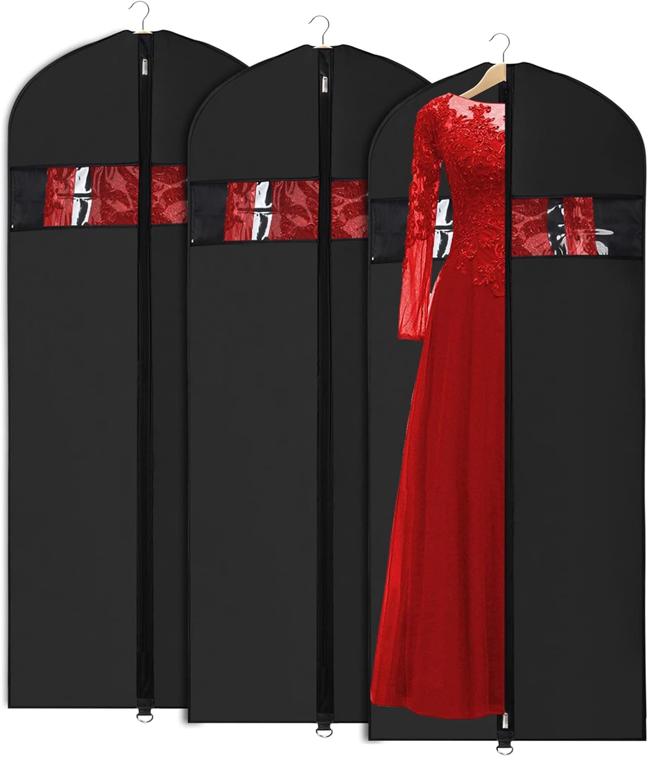 Univivi Garment Bags for Dresses, Clothes Covers Protector Bags 60", Waterproof...