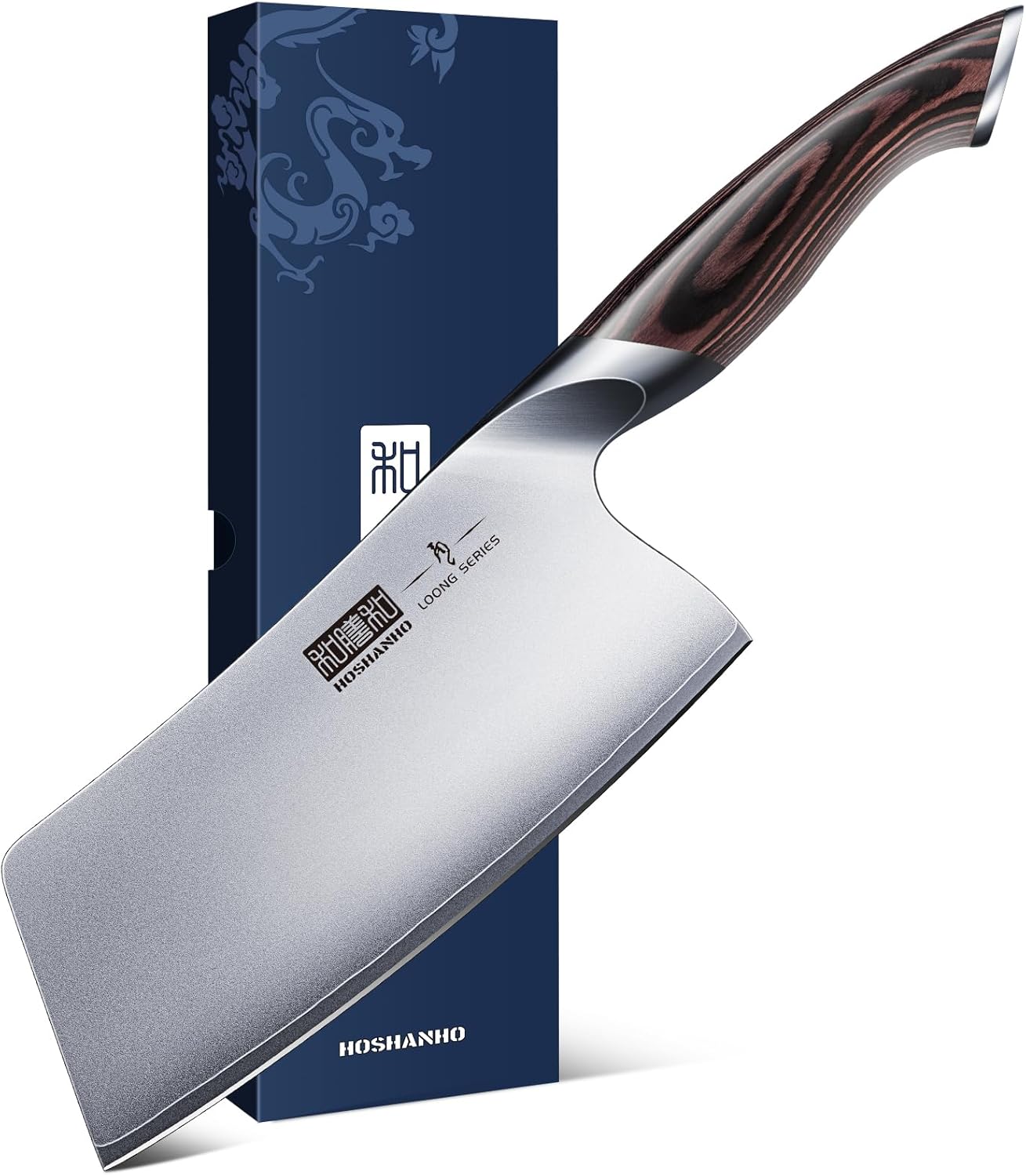 Cleaver Knife 7 Inch, Ultra Sharp Japanese AUS-10 High Carbon Steel Vegetable Me...