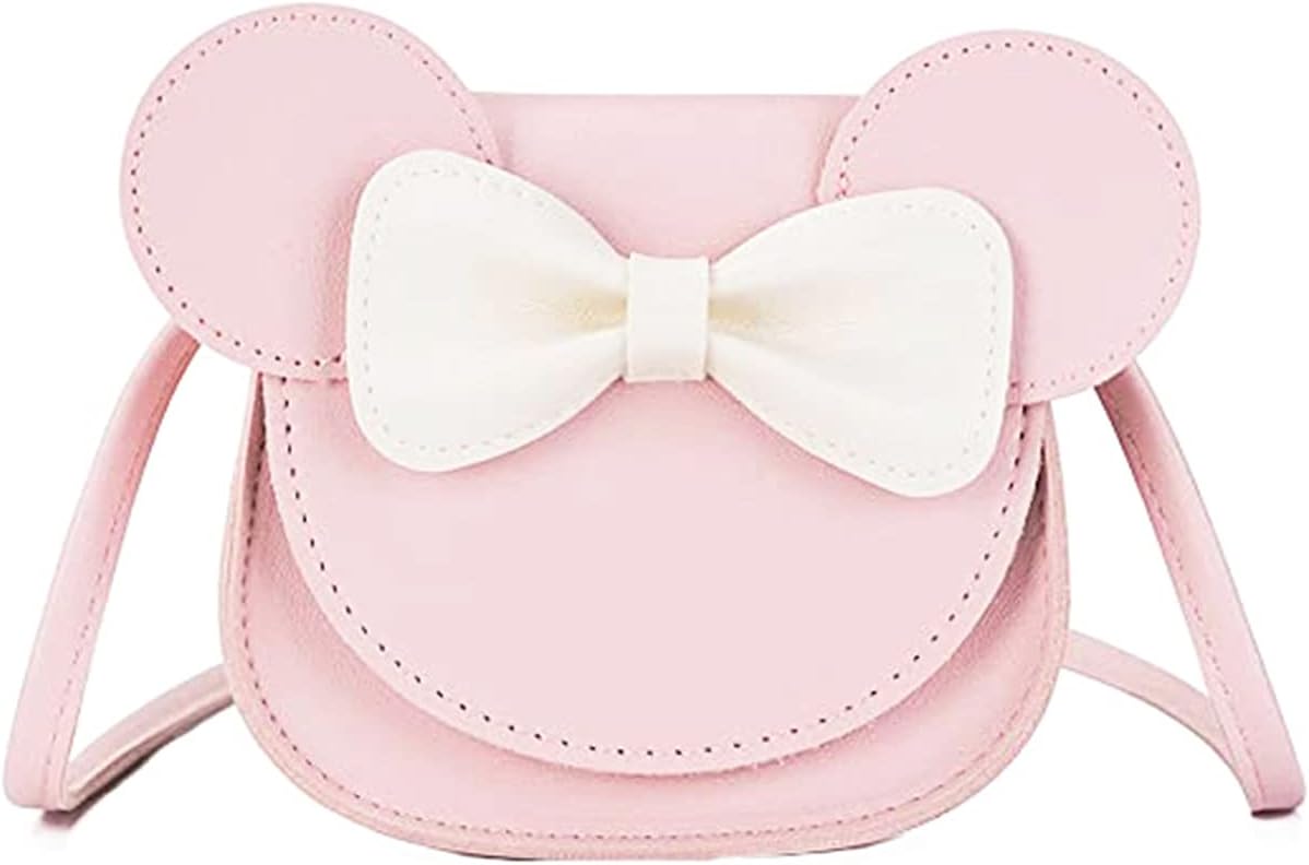 Little Girls Toddlers Mini Crossbody Shoulder Bag Coin Purse with Cute Mouse Ear...