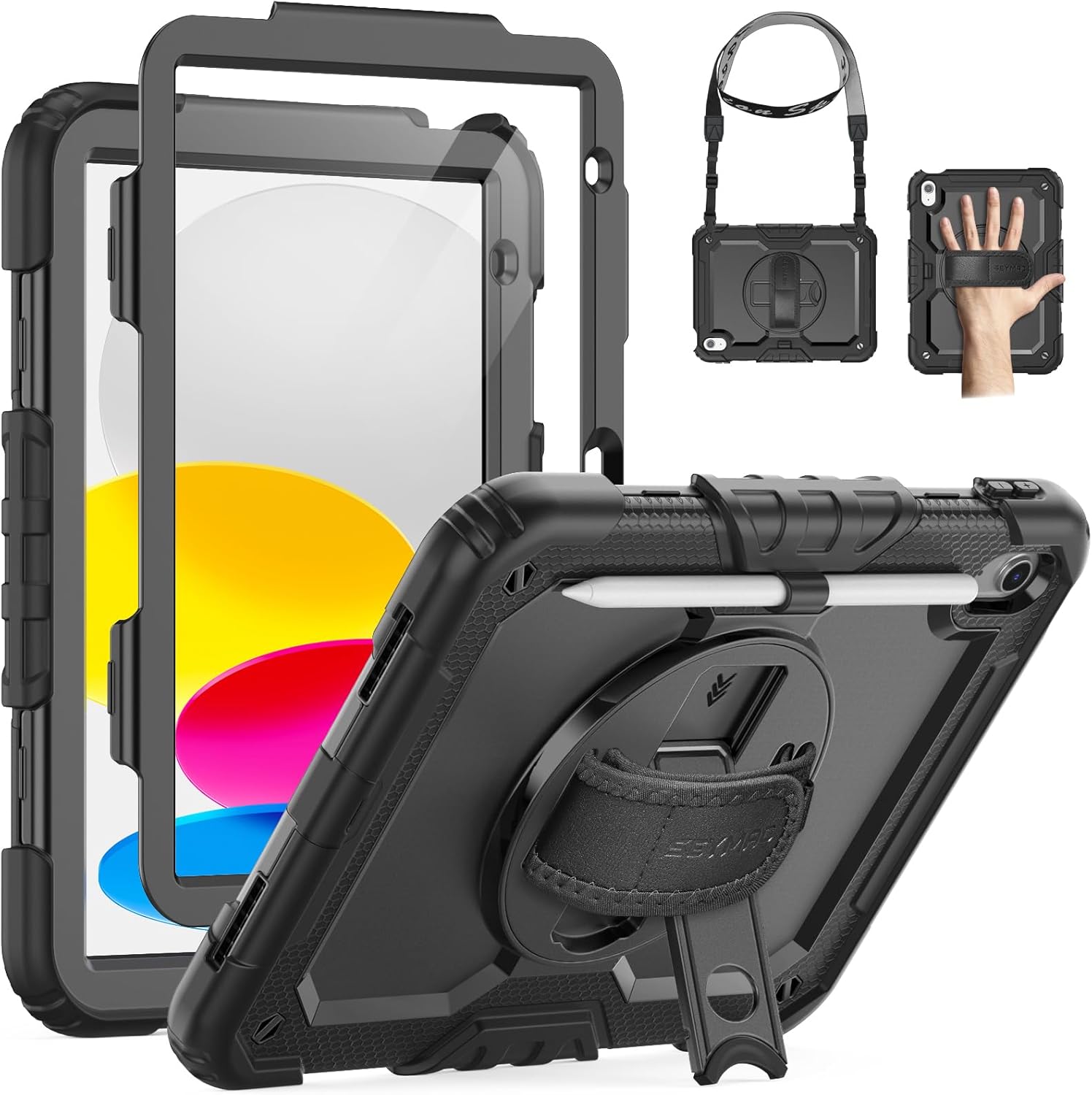 SEYMAC Case for iPad 11th/10th Generation 2025/2022 A16 11inch/10.9inch, Heavy D...