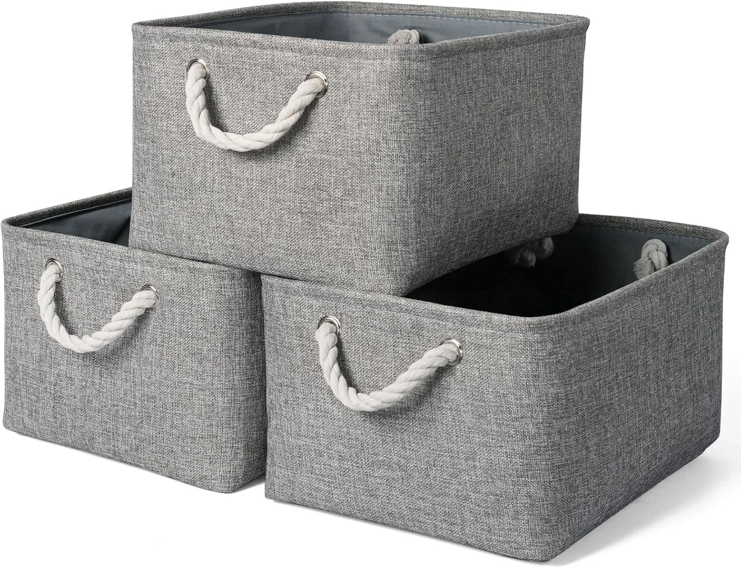 Top-Quality TheWarmHome Storage Bins, Unique Fabric Storage Baskets for Organizi...
