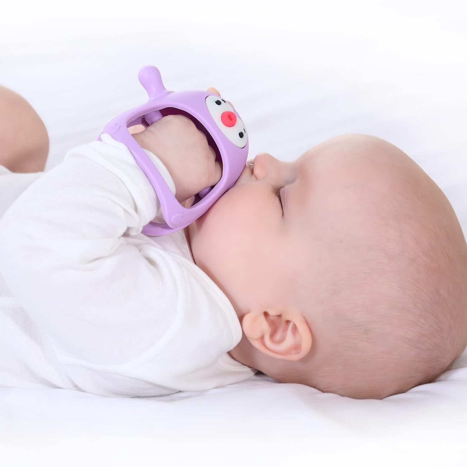 Smily Mia Smily Mia Penguin Teethers, Silicone TeethingToys for Babies 0-6Months...