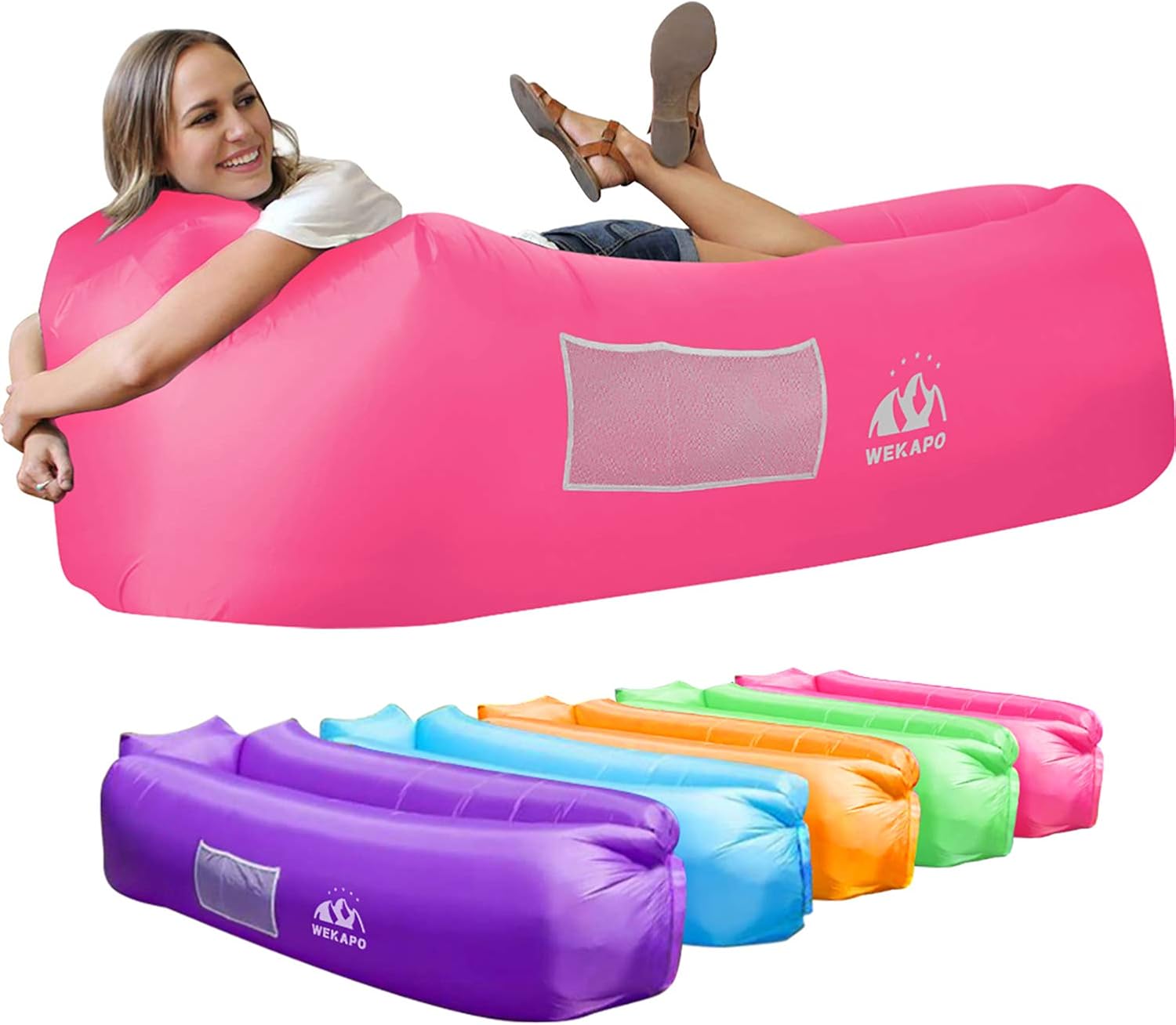 WEKAPO Inflatable Lounger, Special Air Sofa Hammock for Portability, Unique Wate...