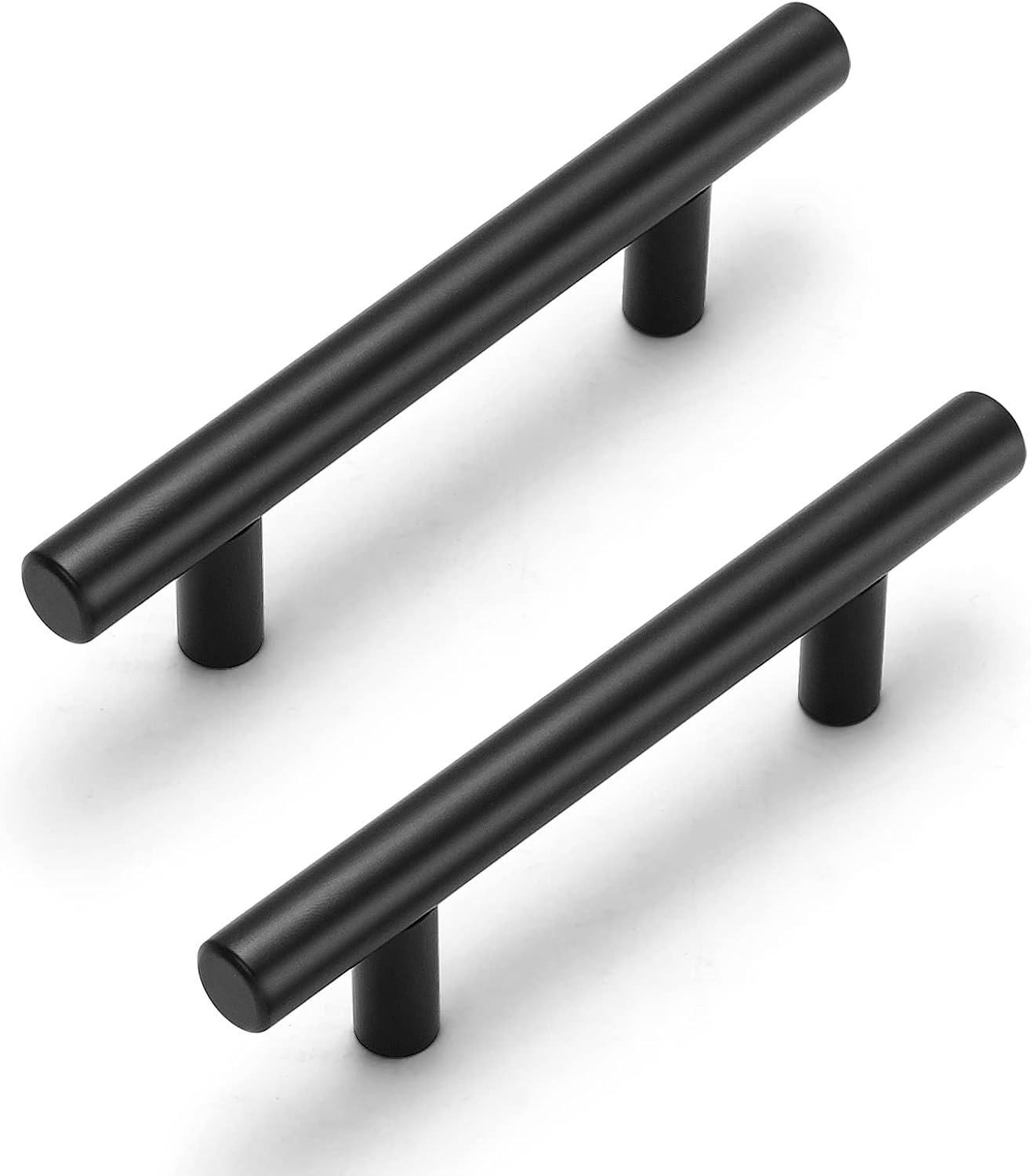 30 Pack Cabinet Handles Matte Black Cabinet Pulls with 3 Inch Hole Center, Stain...