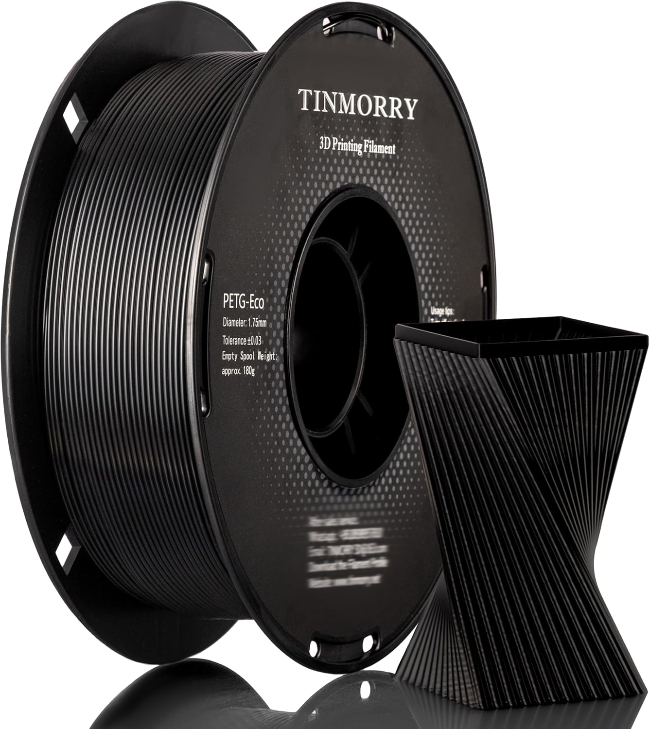 TINMORRY PETG Filament 1.75mm, Rapid PETG-Eco 3D Printing Filament, Compatible w...