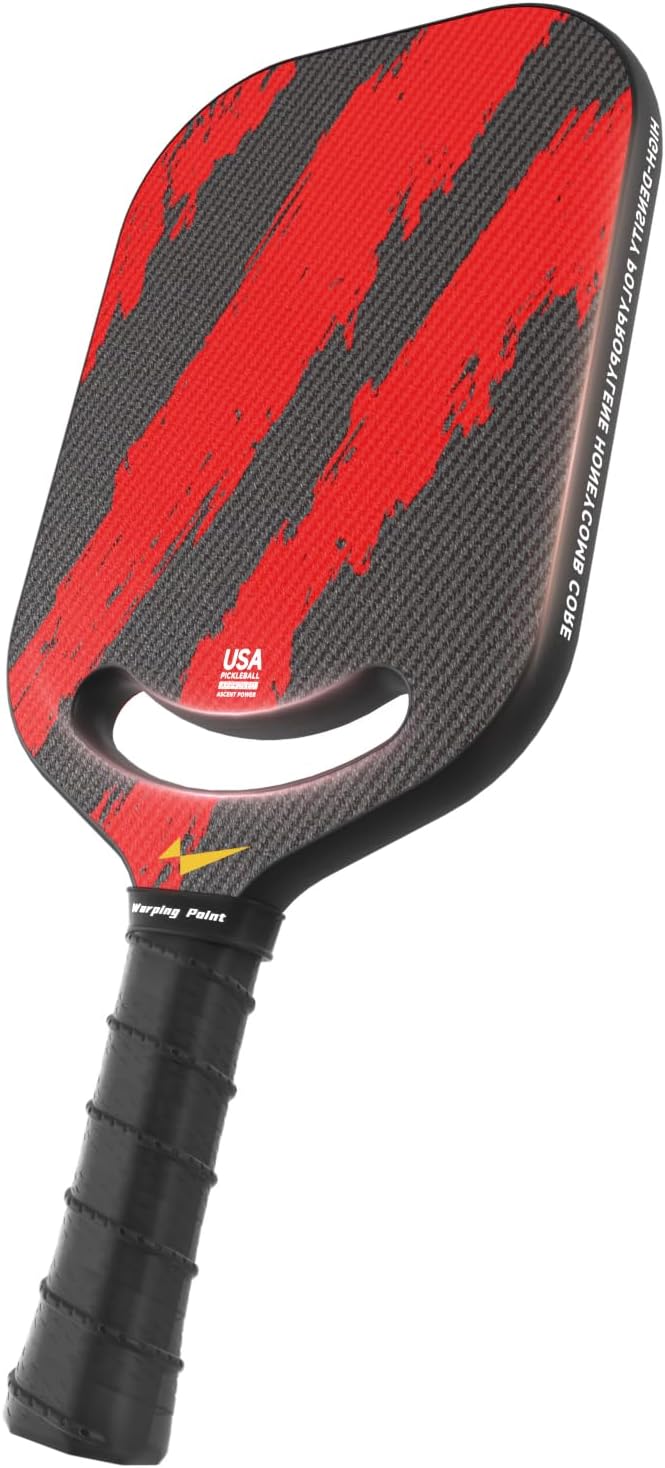 Warping Point Ascent Pickleball Paddles| Carbon Fiber Pickleball Racket with Aer...