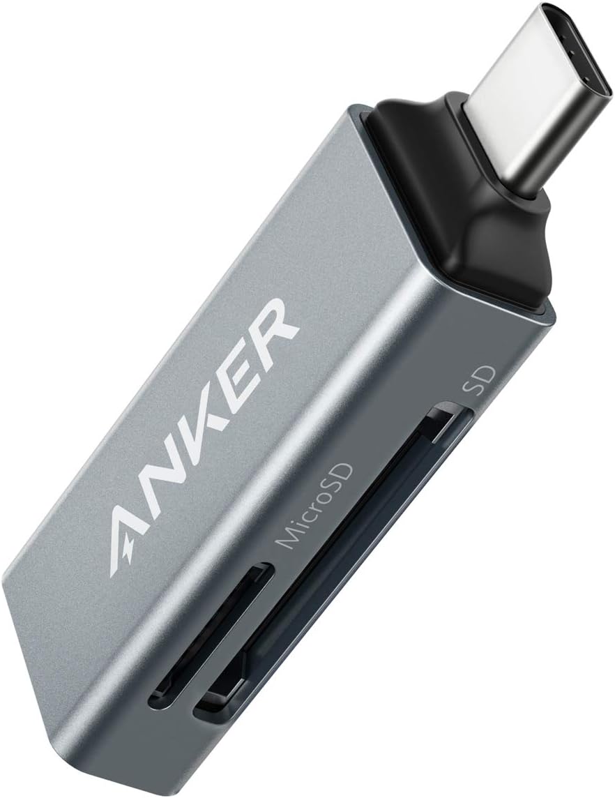 Anker 2-in-1 USB-C Memory Card Reader for SDXC, SD...