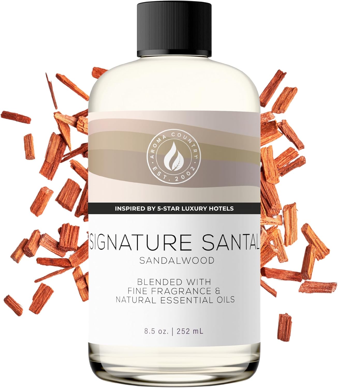 Luxurious Aroma Country Santal, Signature Essential Oil for Best Diffuser Refill...