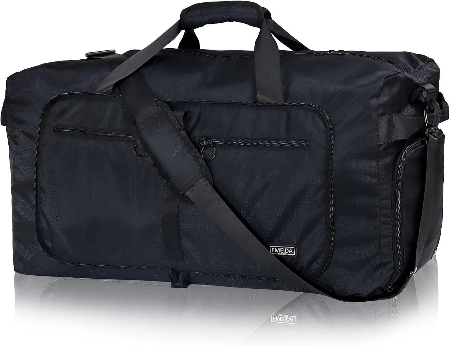 Fmeida 65L Foldable Travel Duffle Bag, Lightweight Waterproof Weekend Luggage wi...