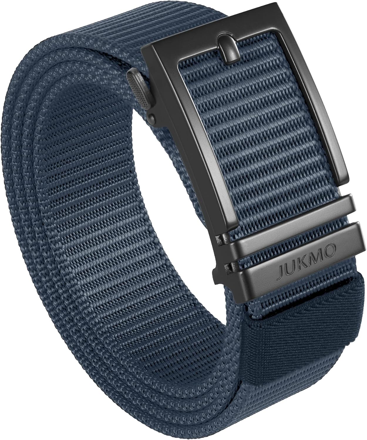 JUKMO Ratchet Golf Belt for Men, Nylon Web Tactical Belt with Automatic Slide Bu...