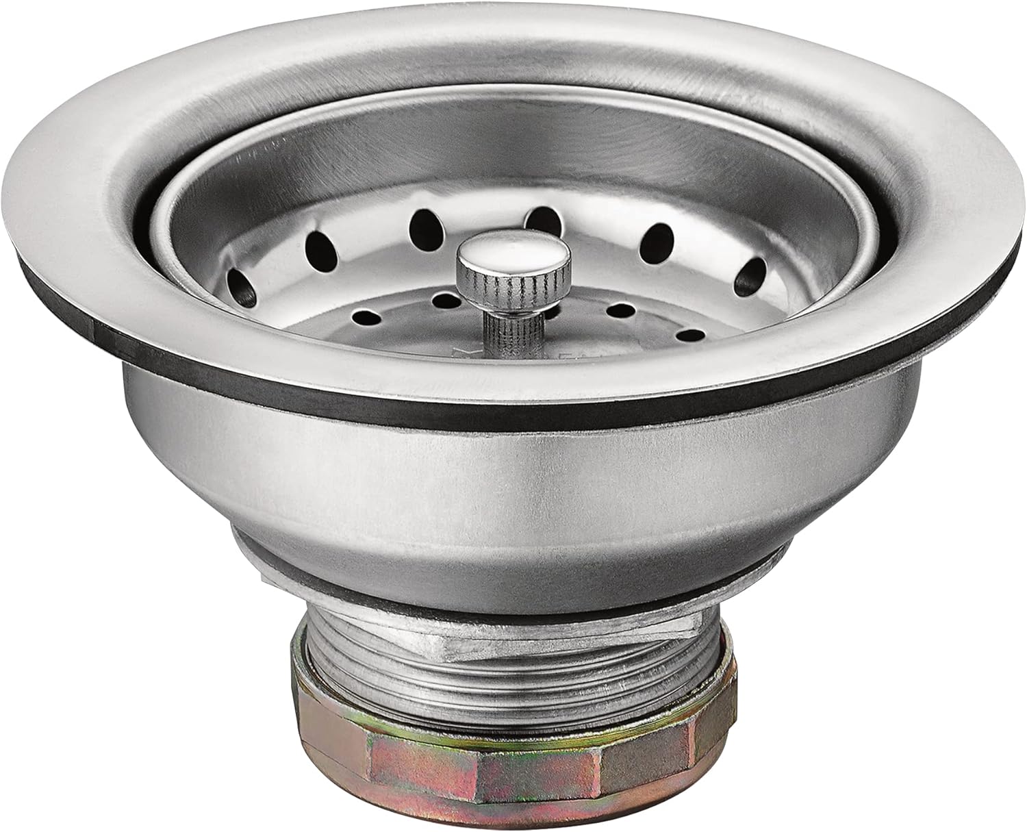 Moen Kitchen Sink Stainless Steel Basket Strainer with Drain Assembly, 3-1/2 Inc...