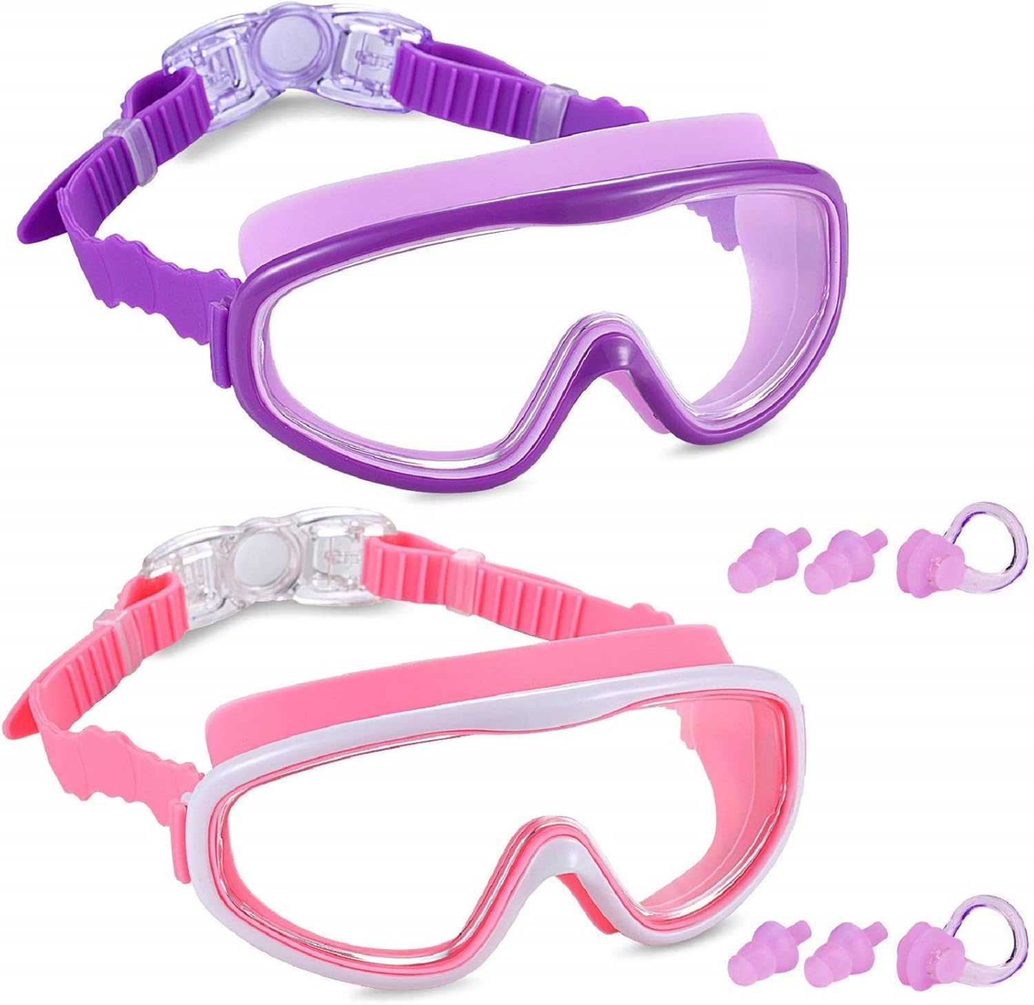 Yizerel 2 Pack Kids Swim Goggles, Swimming Glasses for Children and Early Teens...