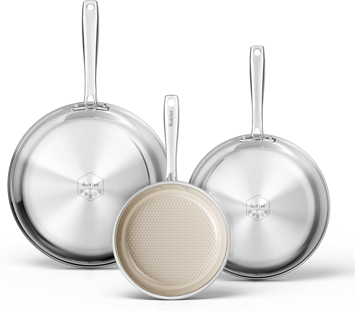 Premium Redchef Non Stick Frying Pans, Exceptional Hybrid Ceramic Frying Pan, Du...
