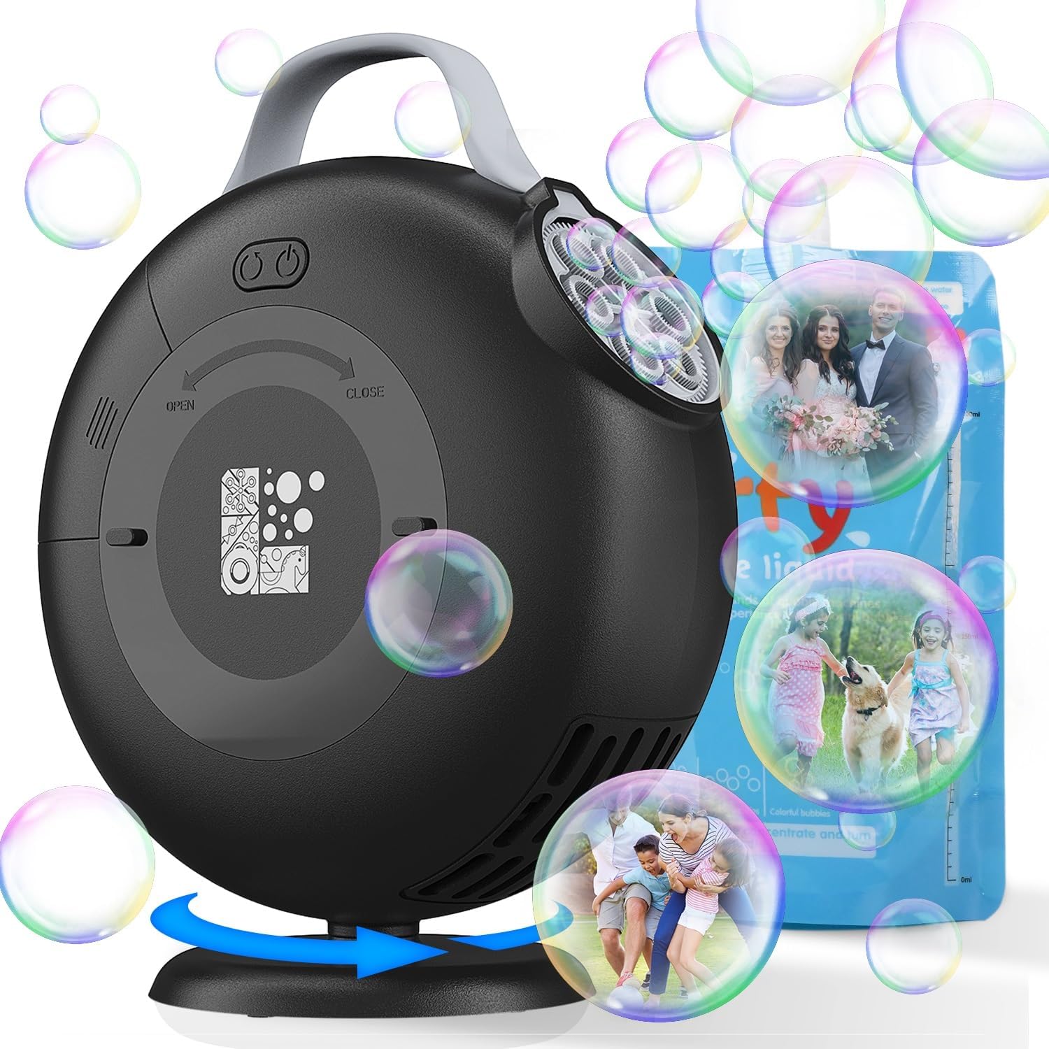 Bubble Machine, Automatic Bubble Blower for Kids Toddlers, 8000+ Bubbles Per Min...