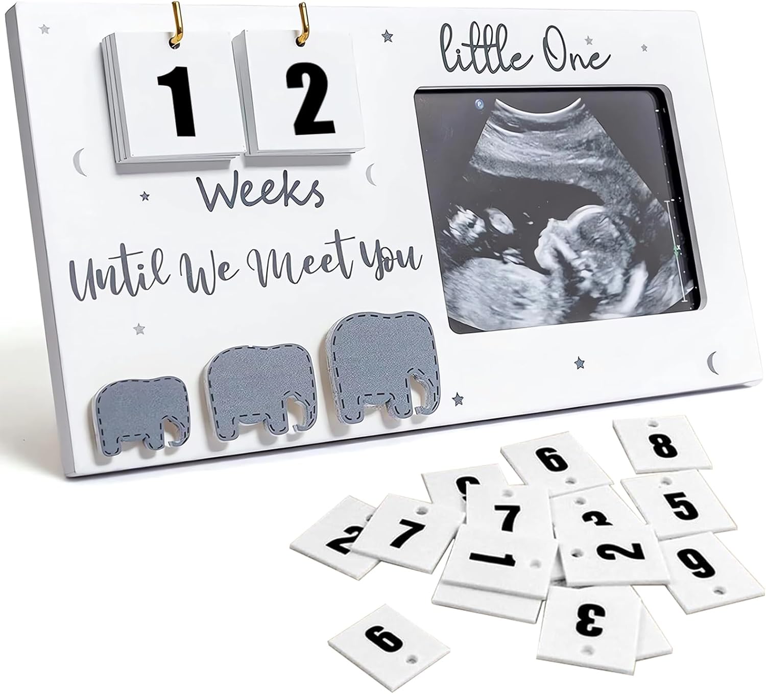 Johiux Baby First Scan Photo Frames Pregnancy Announcement Gifts,Baby Sonogram P...