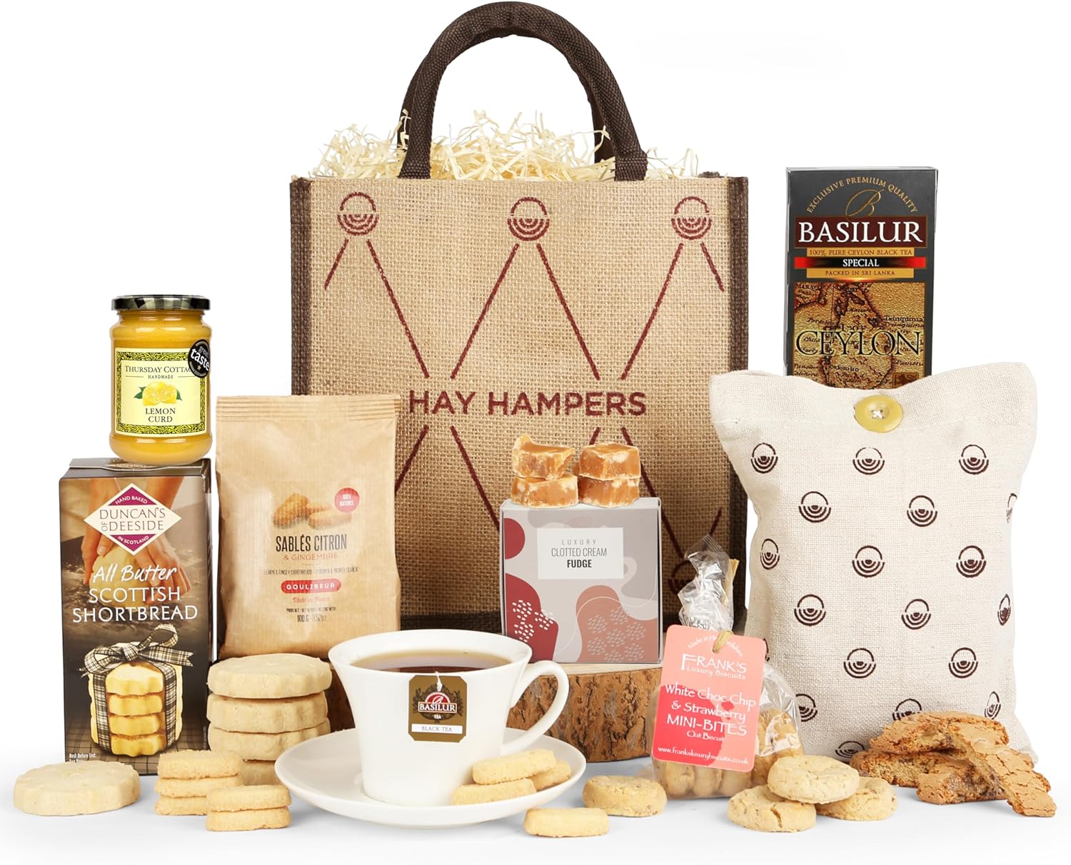 Mother's Day Afternoon Tea Hamper for Her - Shortbread, Biscuits, Cookies & Tea...