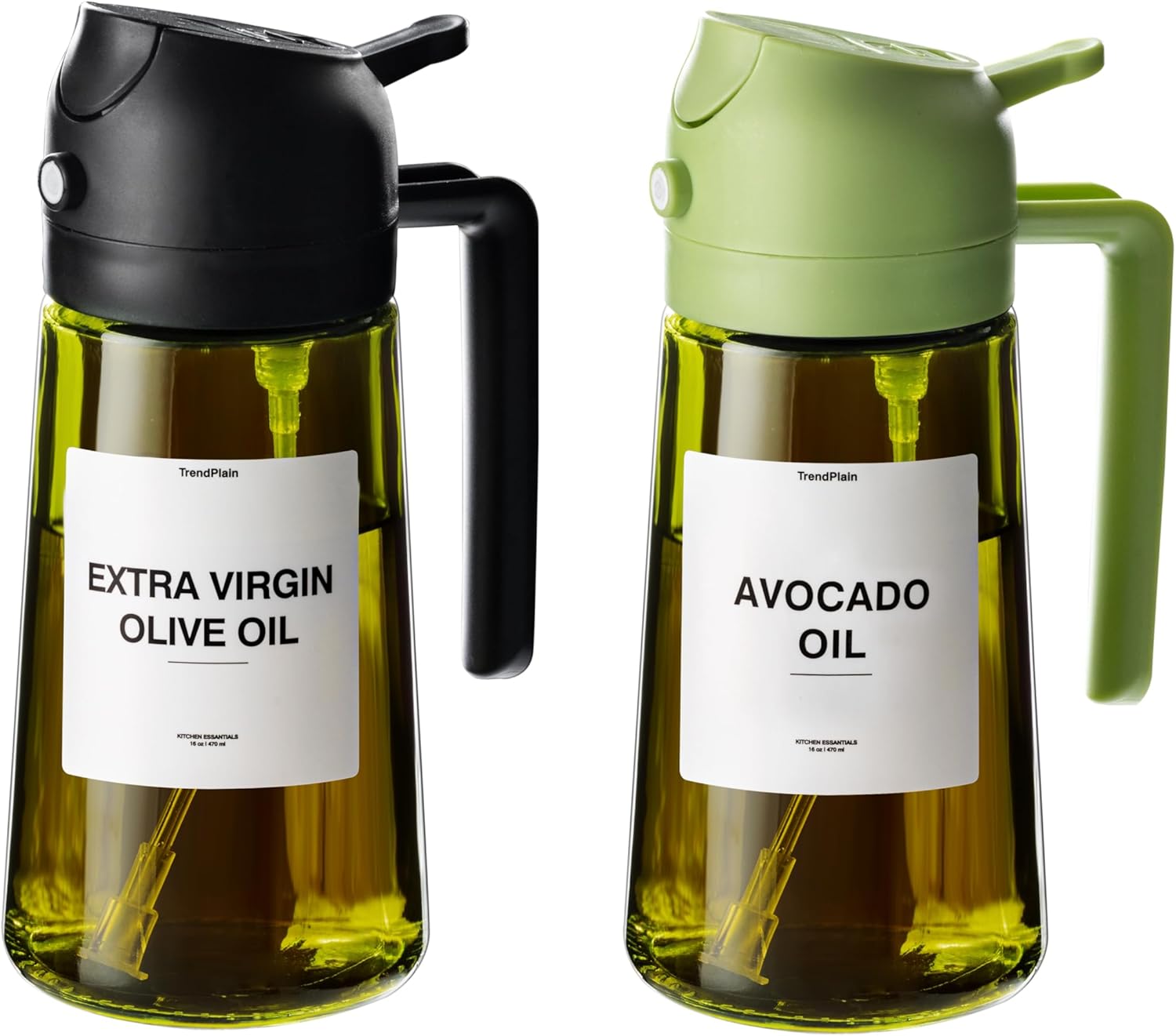 TrendPlain - Original 16oz/470ml Olive Oil Dispenser Bottle for Kitchen Gadgets...