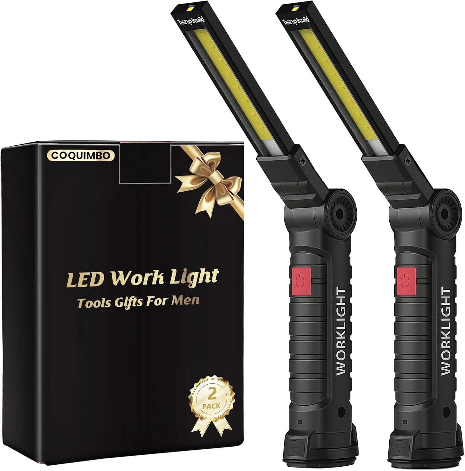 Coquimbo Work Light Gifts for Men Him Dad Husband, LED Torch Rechargeable Inspec...
