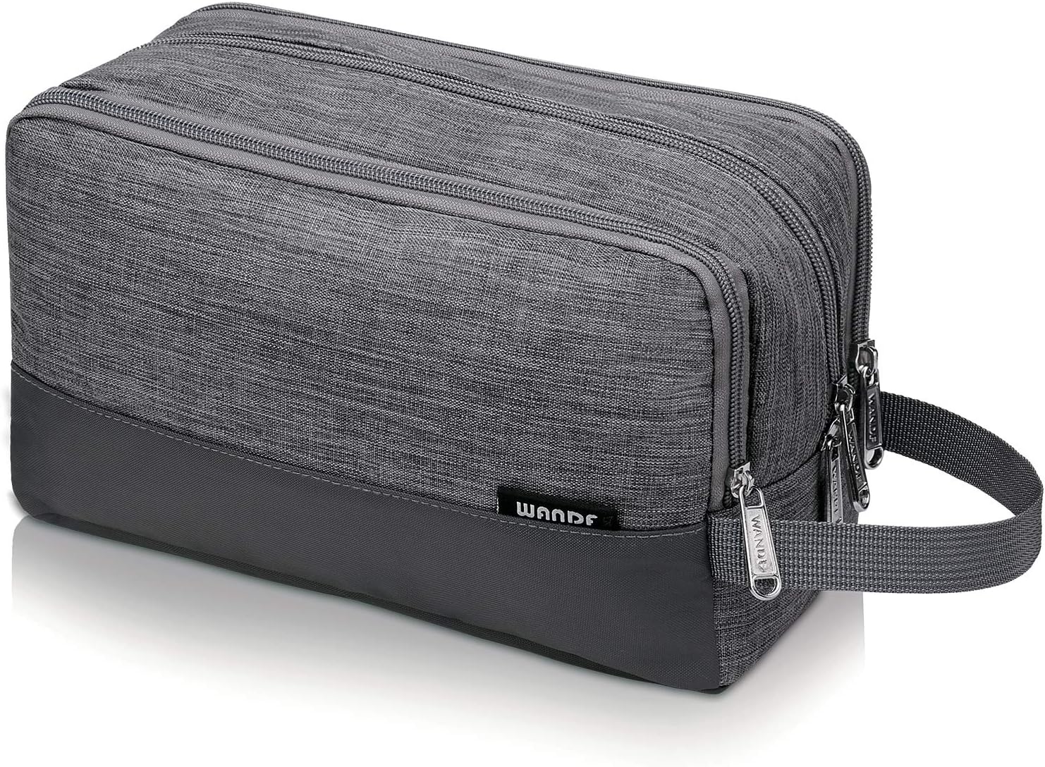 WANDF Toiletry Bag Water-Resistant Nylon Travel Wash Bag Lightweight Dopp Kit fo...