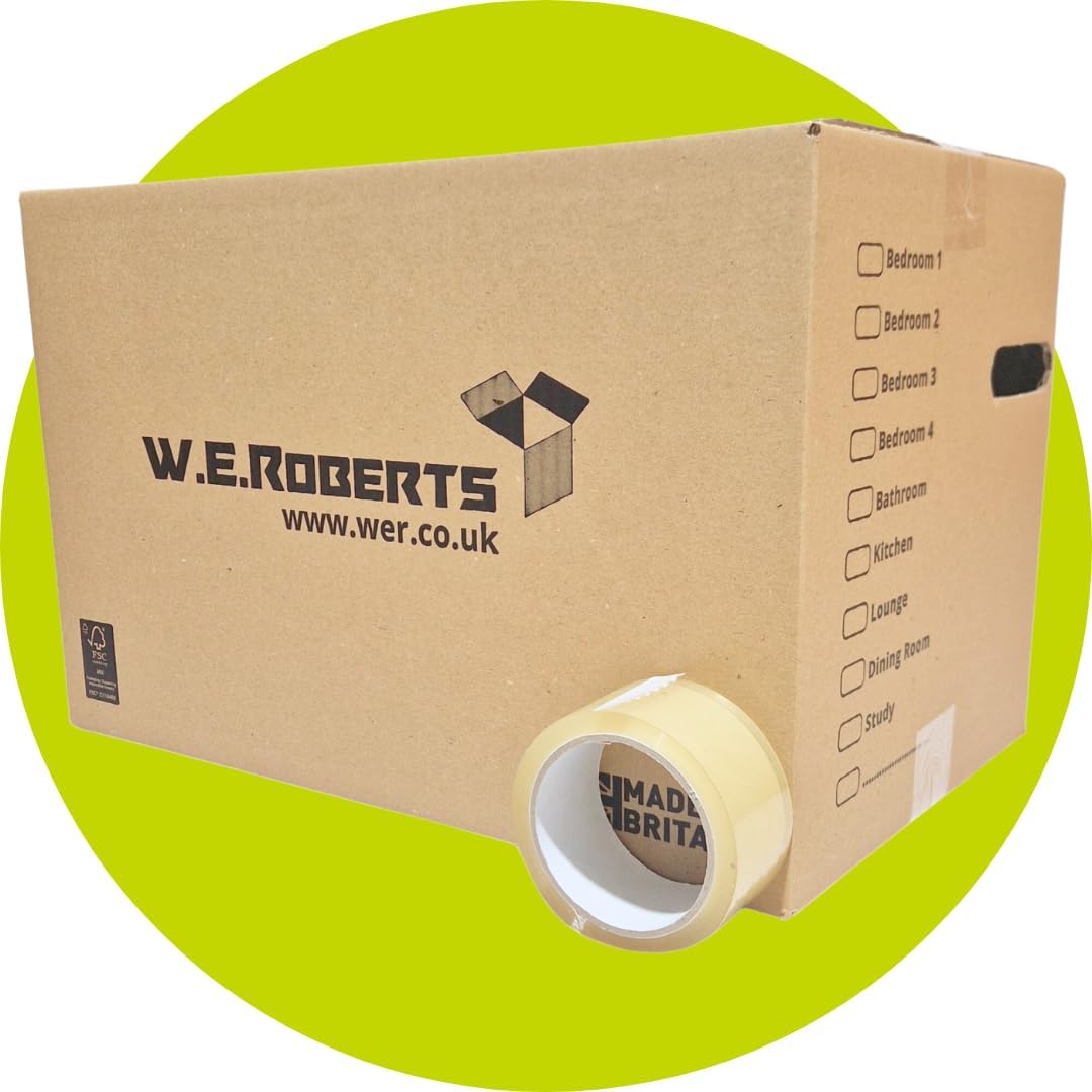 20 Moving Boxes Large Strong Cardboard Packing Boxes for Moving House – Ideal fo...
