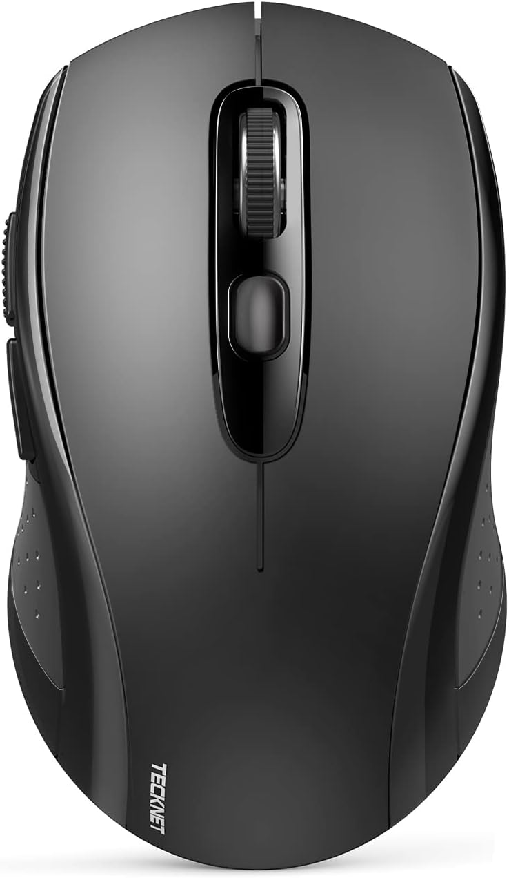 TECKNET Bluetooth Mouse, 4000DPI Wireless Mice for Laptop 2-in-1(BT 5.0/3.0+2.4G...