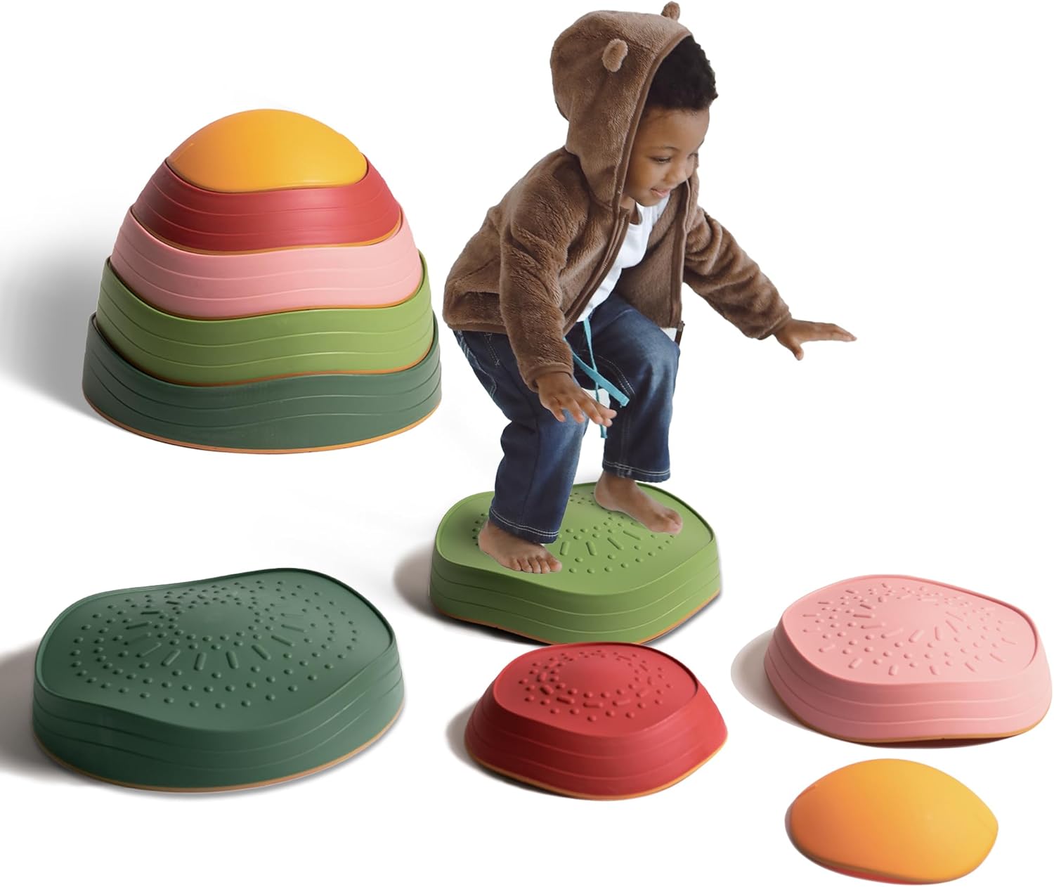 makarci Balance stepping stones for kids, non-slip...