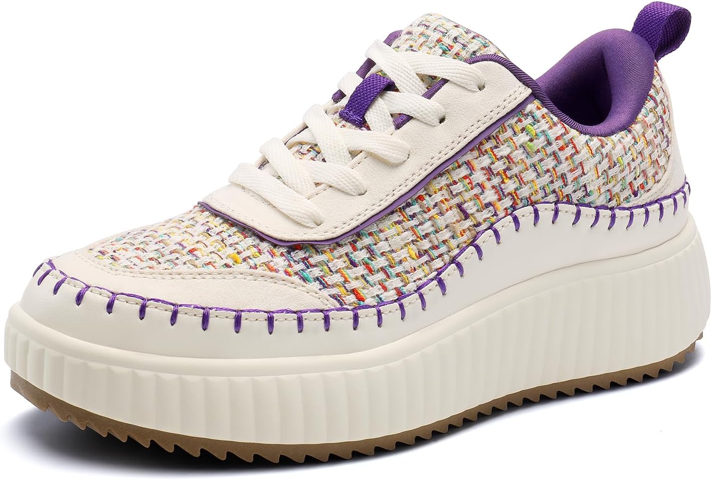 Stylish DREAM PAIRS Women Sneakers, Comfortable Platform Fashion Sneakers, Uniqu...