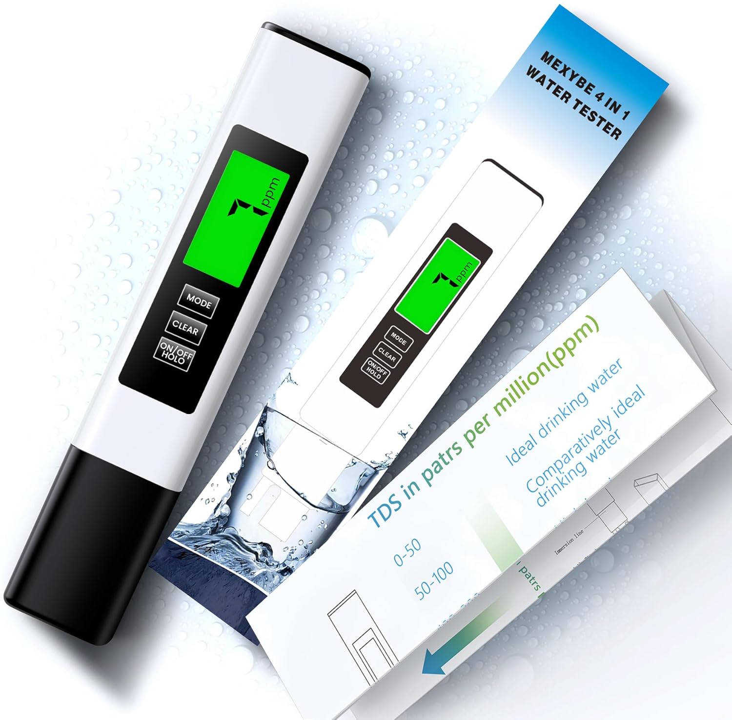 2024 All-New 4 in 1 Tds Meter Digital Water Tester - Accurate and Reliable TDS E...