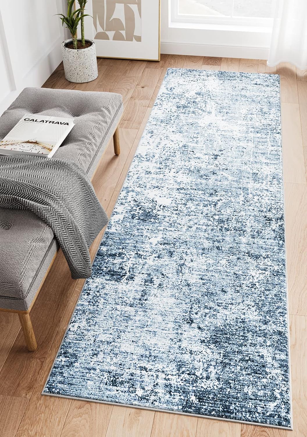Dripex Modern Abstract Rug, Innovative Indoor Runner Rug, Special Washable Laund...