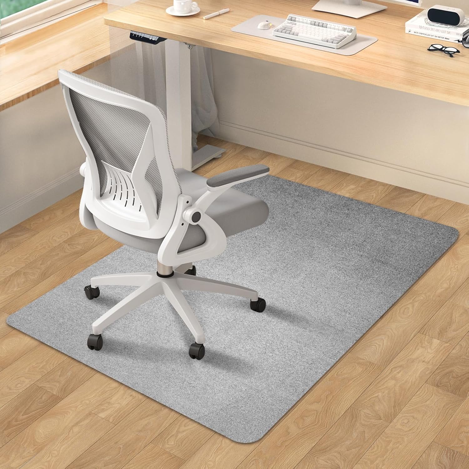 SHAREWIN Office Chair Mat for Hardwood/Tile Floor, 55"x35" Computer Gaming Chair...