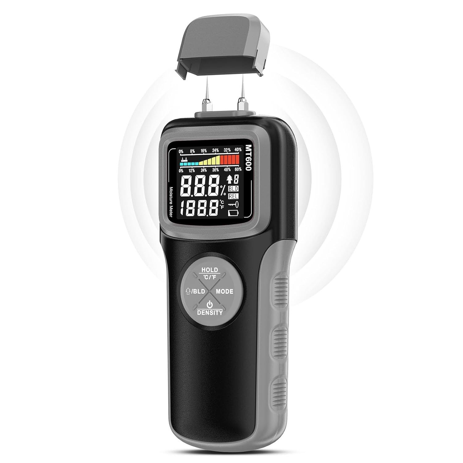 Wood Moisture Meters, Pin & Pinless 2 in 1 Moisture Detector with Upgraded Senso...