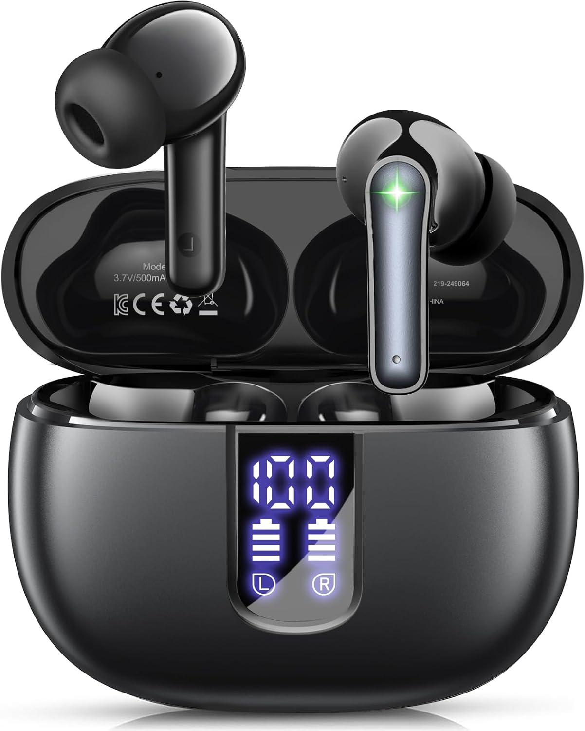 Ear Buds Wireless Earbuds - Bluetooth 5.3 Headphones (48H Playback) Built in Mic...