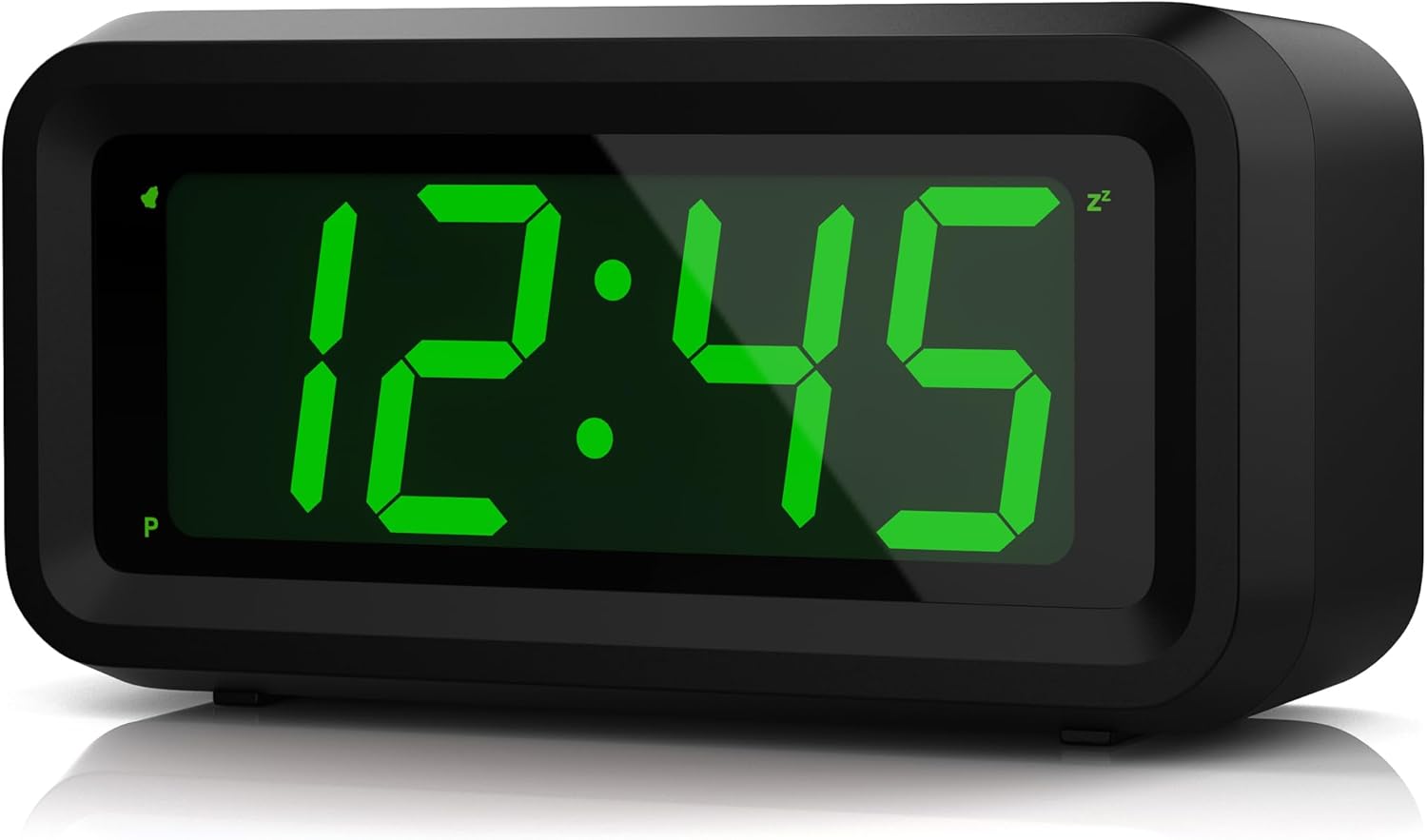 KWANWA Cordless Digital LED Alarm Clock With Big 1.2'' LED Time Display,AA Batte...