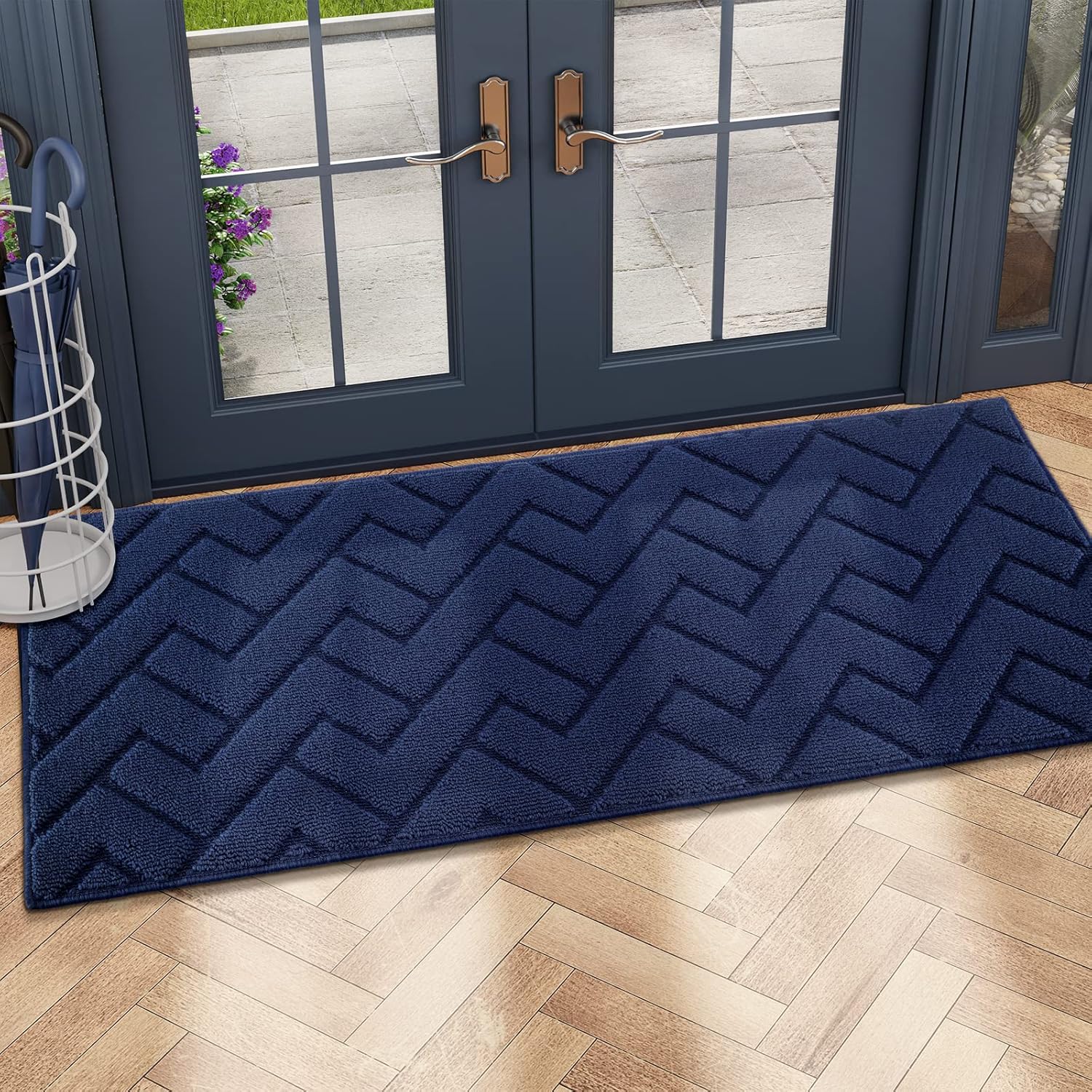 Biscpro Door Mat, 50x150 cm DoorMat Indoor Washable, Doormat Indoor Dirt Trapper...