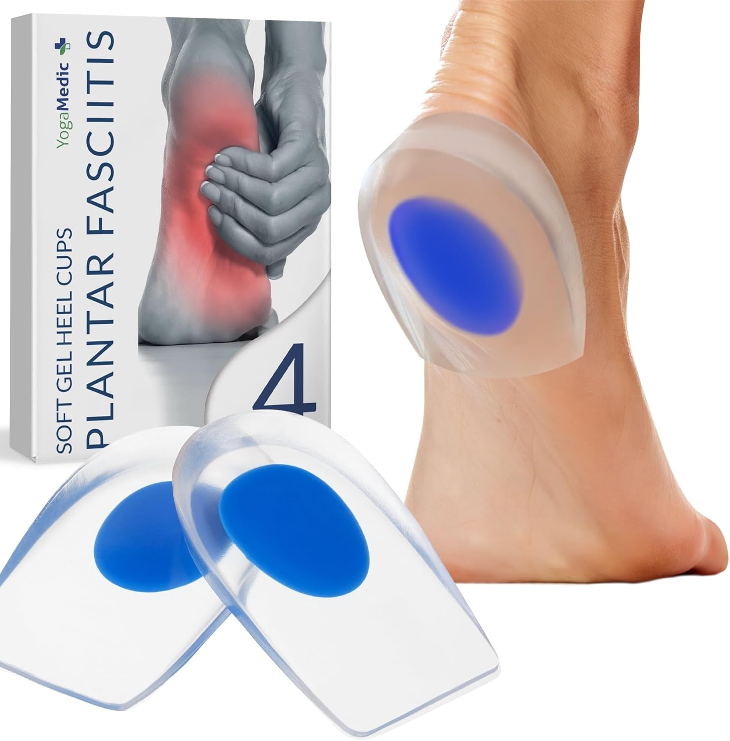 Heel Cushion Pads [2023] Heel Support for Plantar Fasciitis, Achilles Tendonitis...