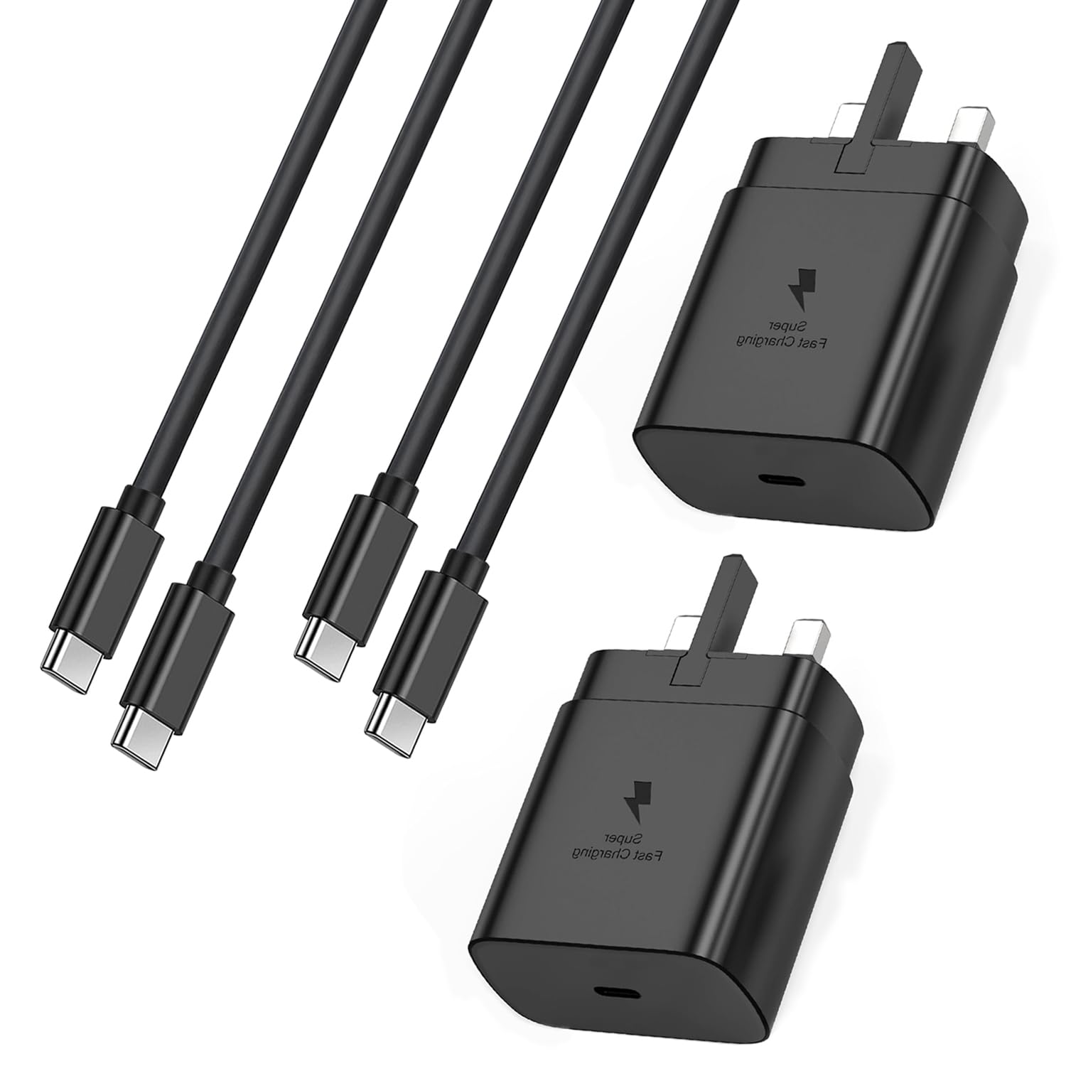 For Samsung Charger,2Pack 45W USB Type C Cable and Plug Charge Super Fast 2.0 fo...