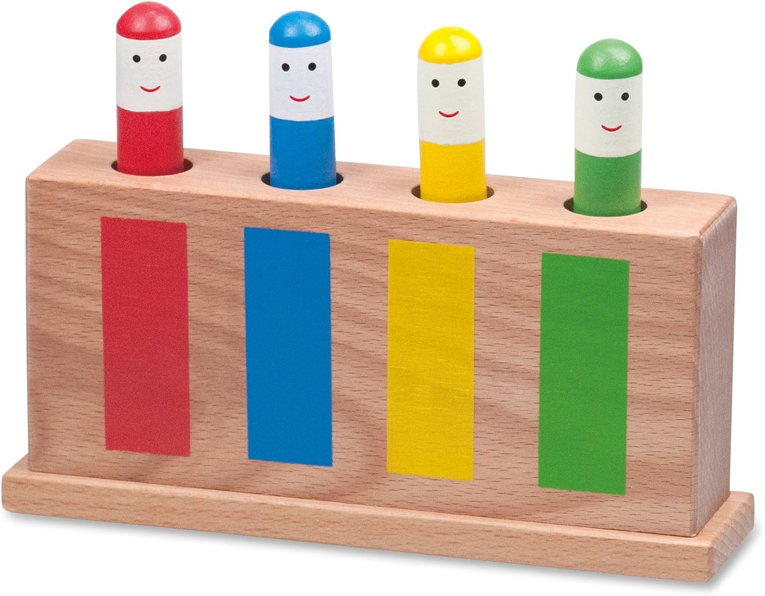 Galt Pop-Up Toy - Colourful Wooden Sensory Toy for Boys and Girls -Early Learnin...