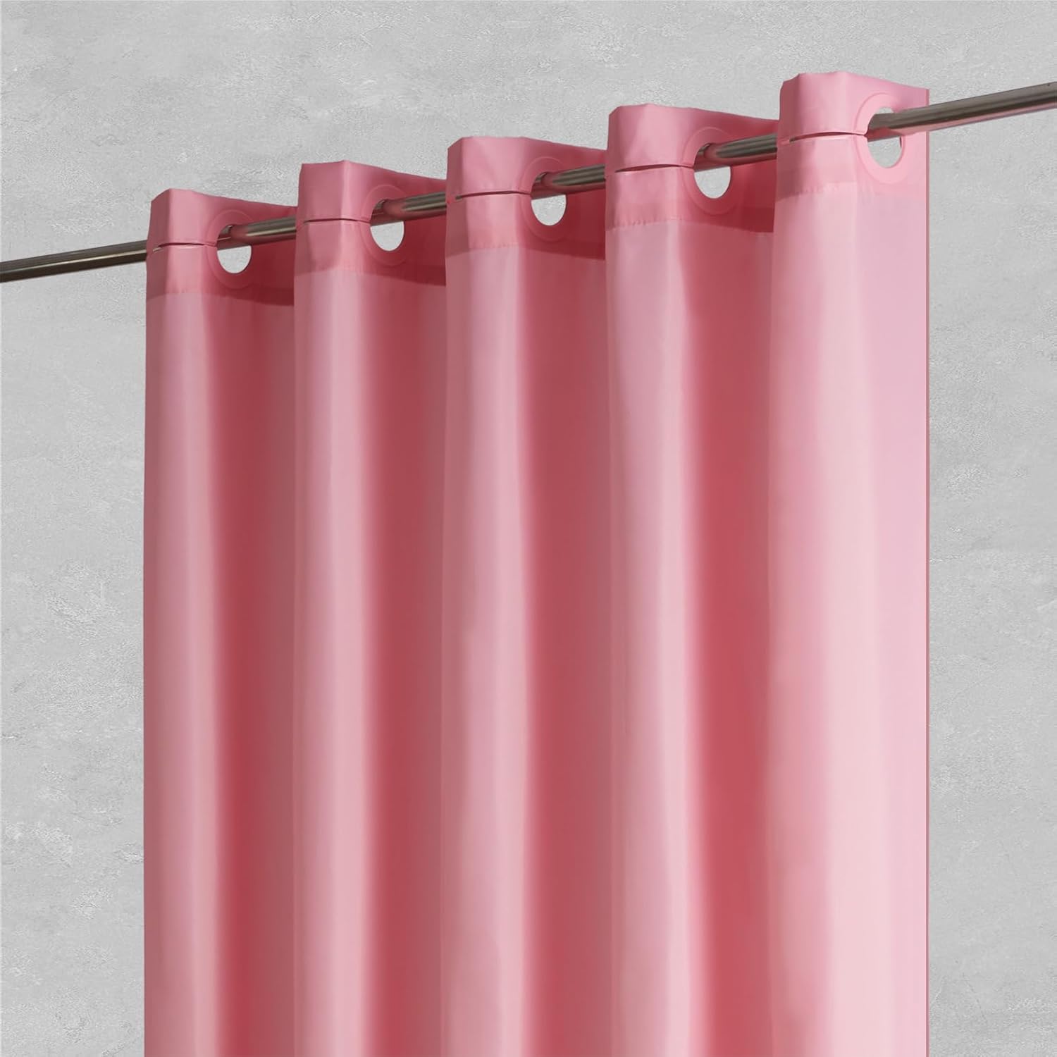 Furlinic No Hook Extra Long Shower Curtain 96 Length,Wahable Fabric Bathroom Cur...