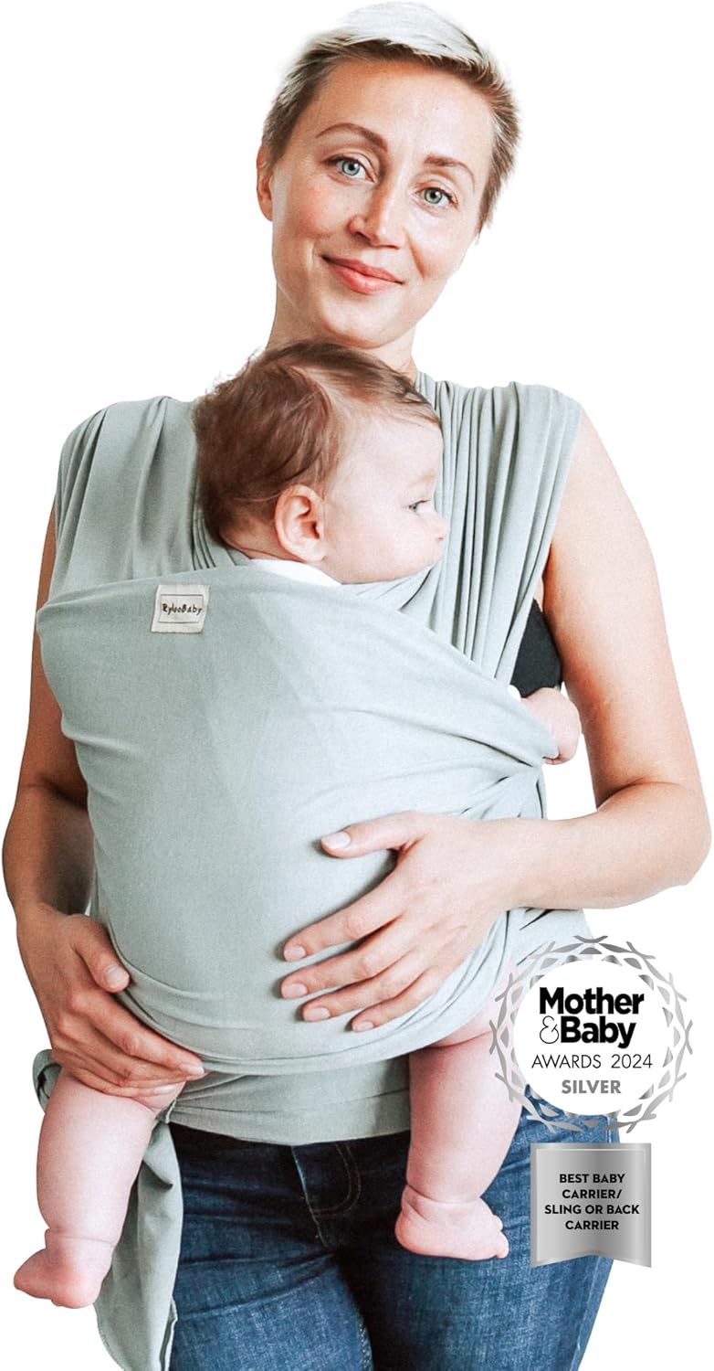 Baby Sling Wrap Newborn to Toddler Carrier, Stretchy Baby Wraps - Baby Sling Saf...