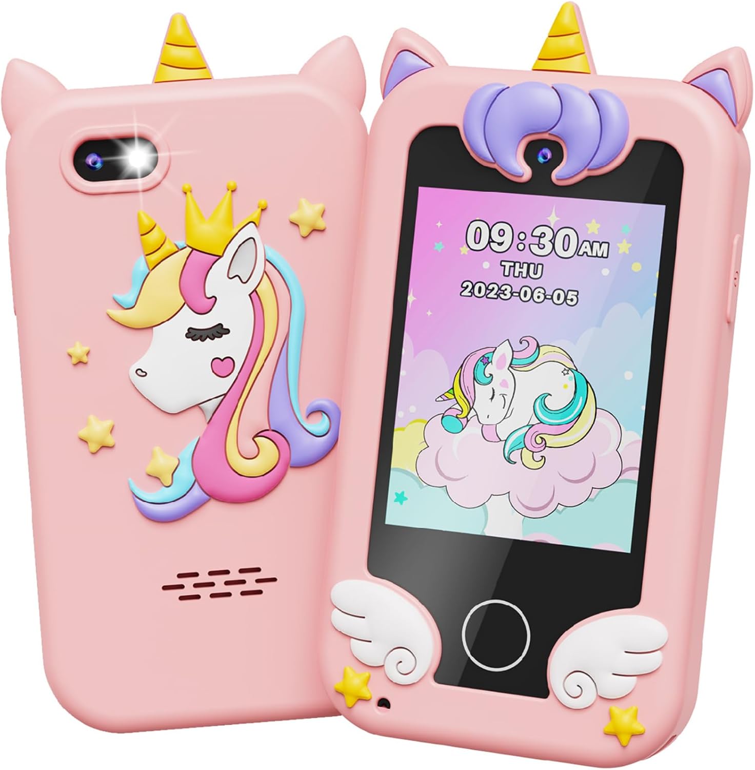 UCIDCI Kids Smart Phone Toys for Girls Ages 3-7 wi...