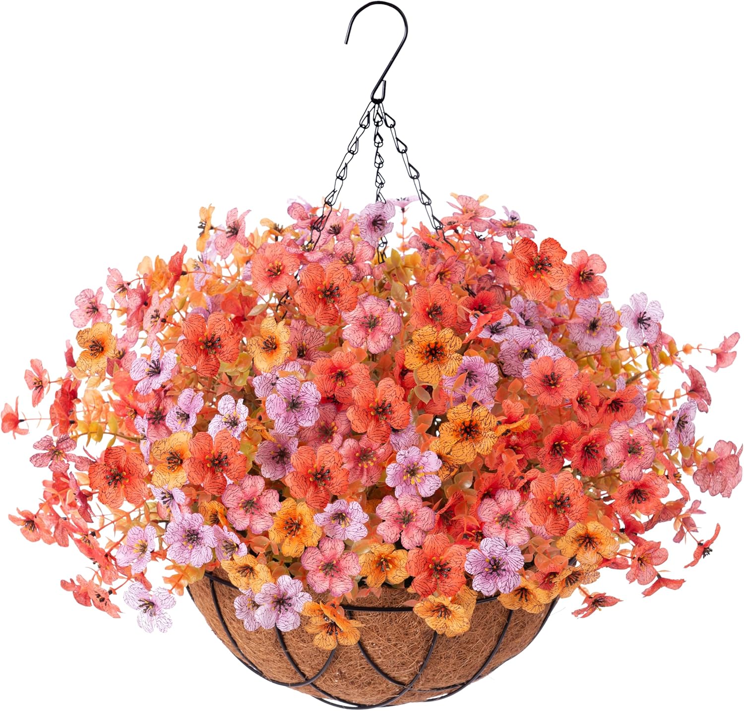 High-Quality Artificial Fake Hanging Flowers, Special Decorative Plants with Bas...