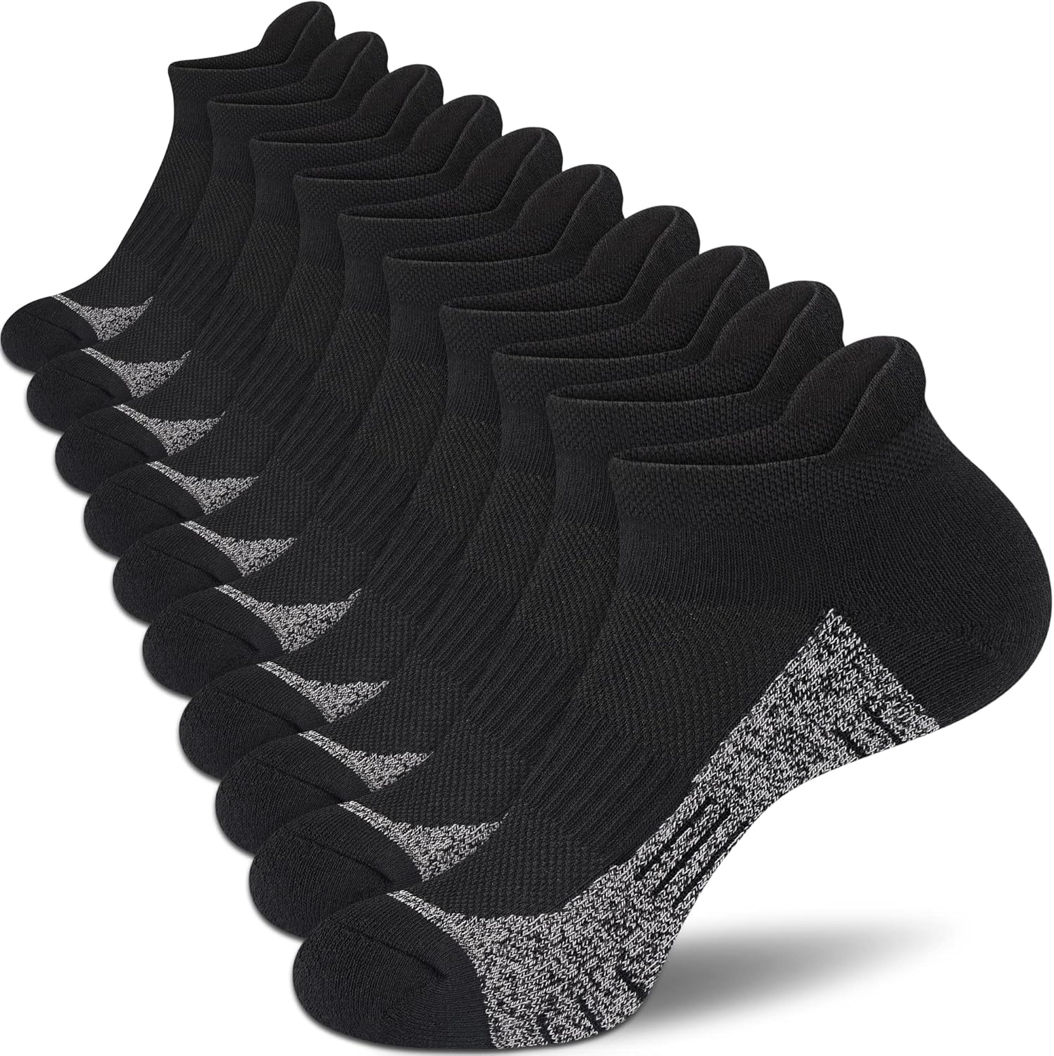Ankle Socks Women Athletic No Show Socks Running Comfort Cushioned 5-Pairs
