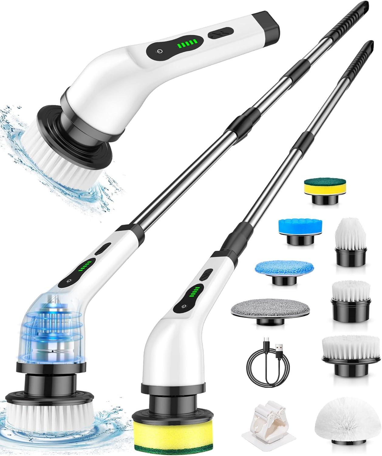 Shower Scrubber, Unique Electric Spin Scrubber with Cordless Cleaning Brush, Inn...