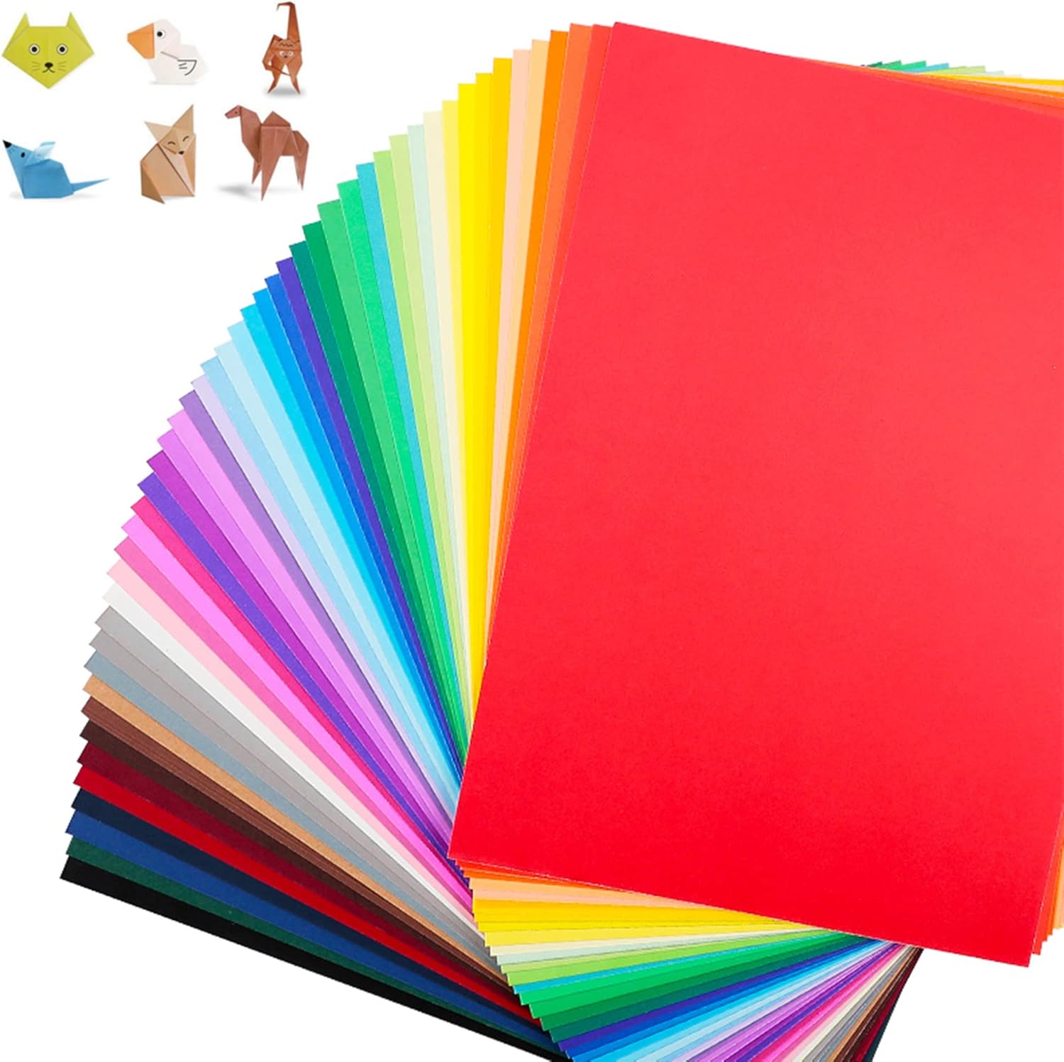 FUKTSYSM Coloured Card - New 24 Assorted Colours, A4 120 Sheet Pack 230gm, More...