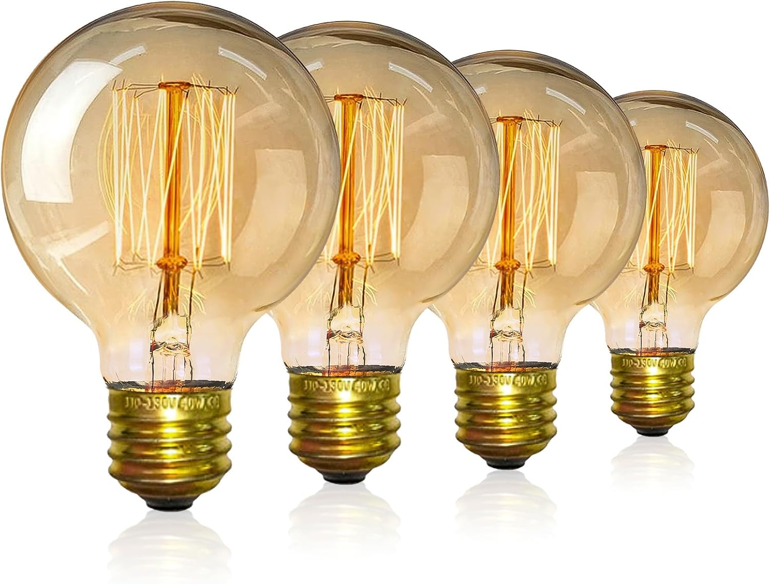 Vintage Edison Light Bulbs, Dimmable Screw Edison Bulbs Incandescent Light Bulb...