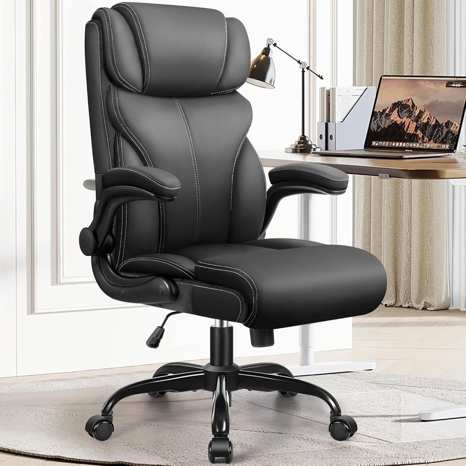 Office Chair, Ergonomic Big and Tall Computer Desk Chairs, Executive Breathable...